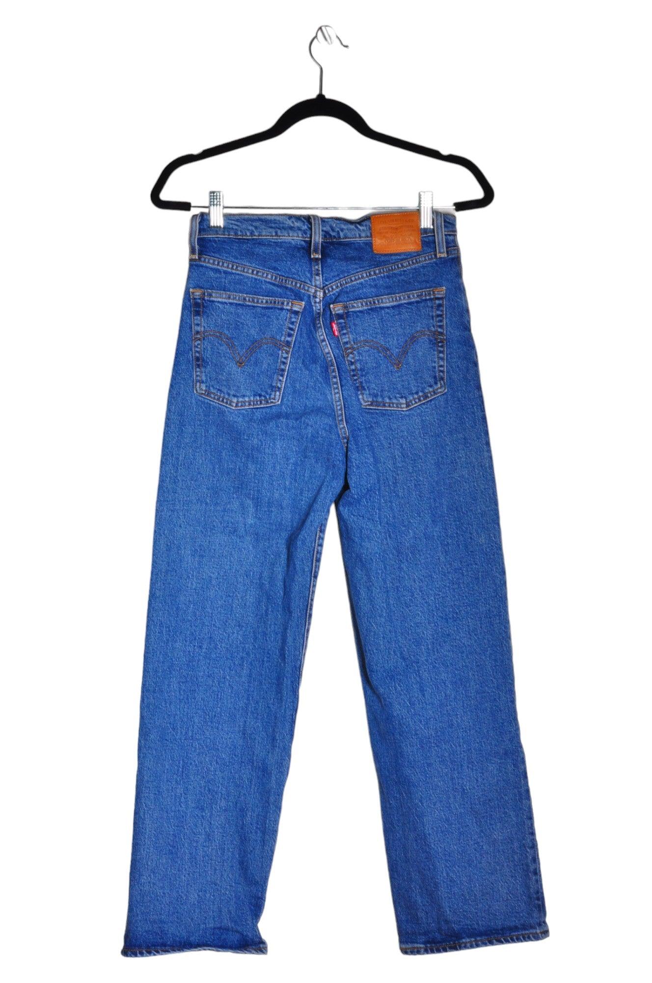 LEVI'S Second Hand Blue Regular Fit Women's Straight-Legged Jeans - Size 28