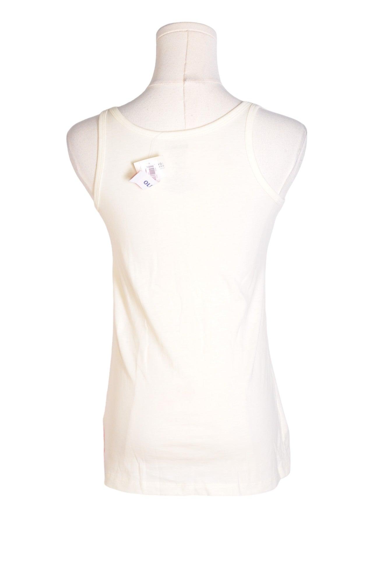 OLD NAVY Women's White XL Regular Fit Cotton Tank Tops - Second Hand