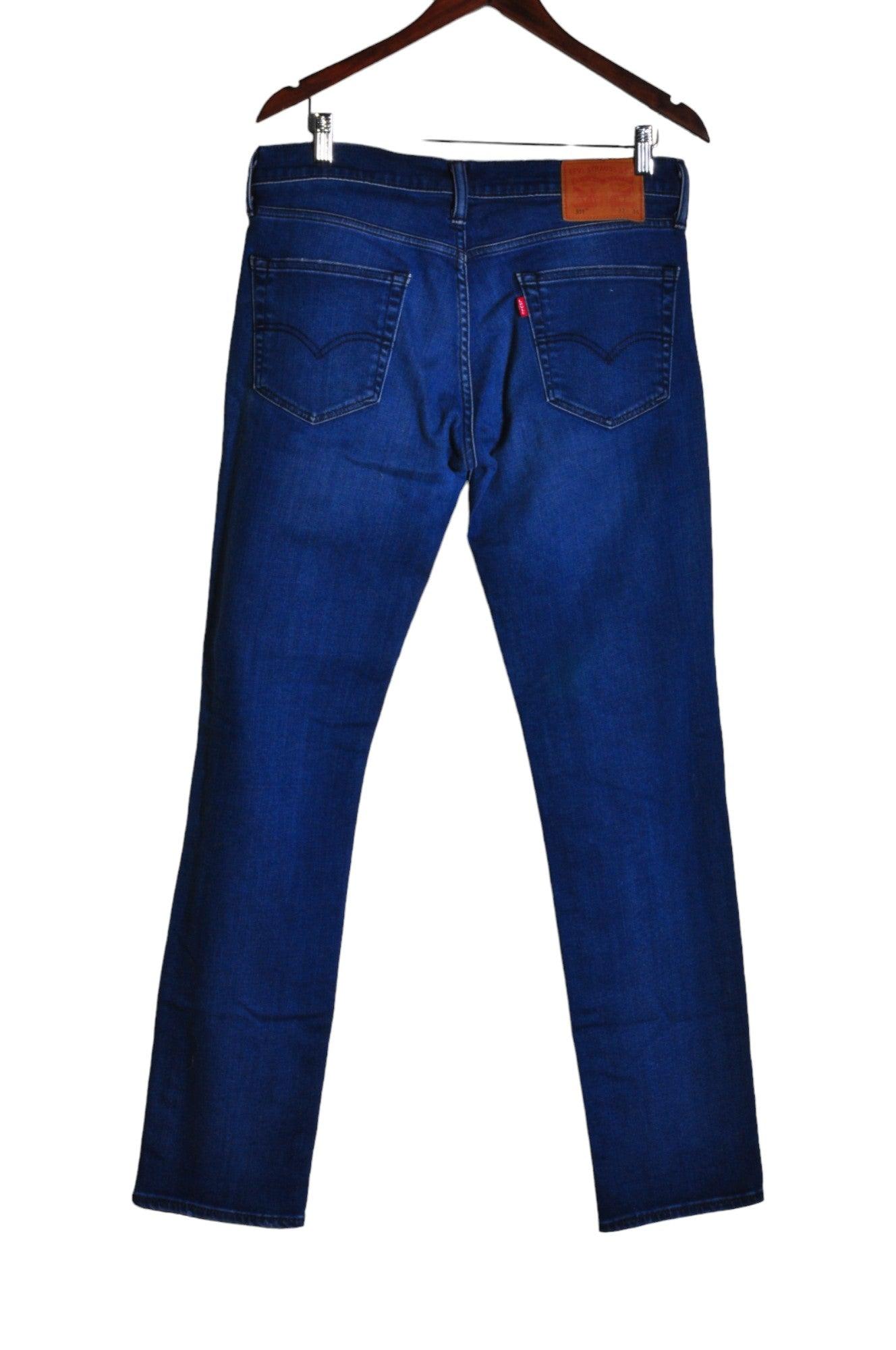LEVI'S Stylish Women's Blue Regular Fit Straight-Legged Jeans - Size 32x34
