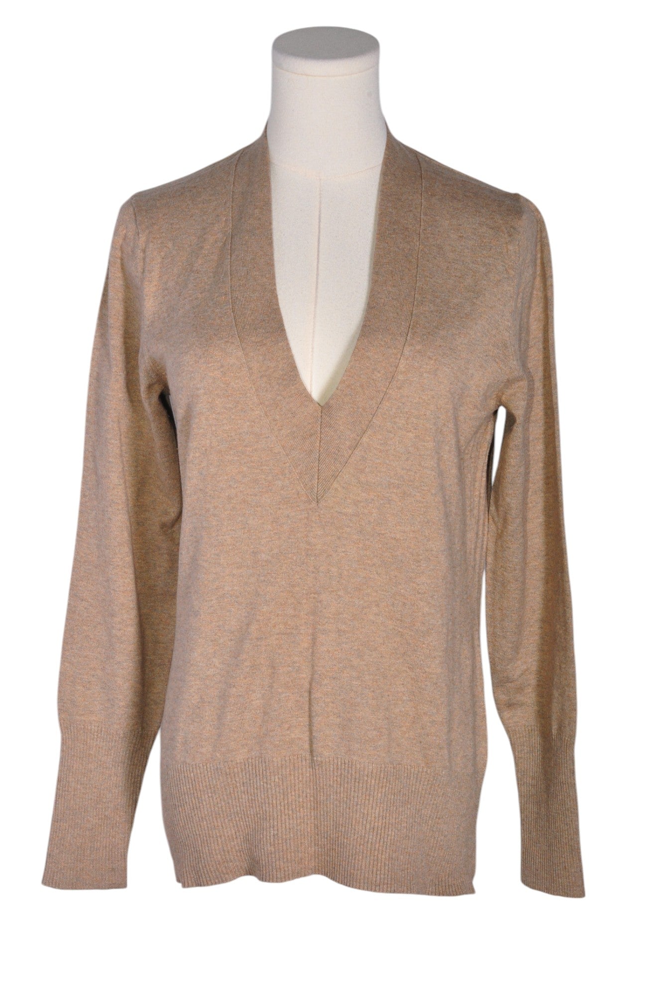 BANANA REPUBLIC Stylish Women's Brown Regular-Fit Sweaters - Size M