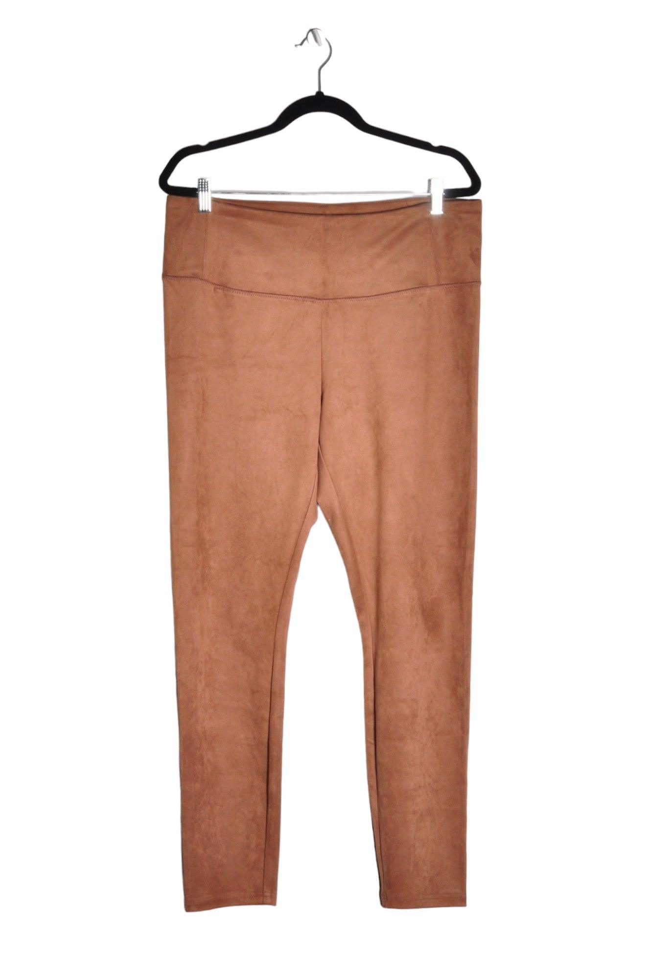 HILARY RADLEY Stylish Women's Brown Regular Fit Work Pants - Size 14