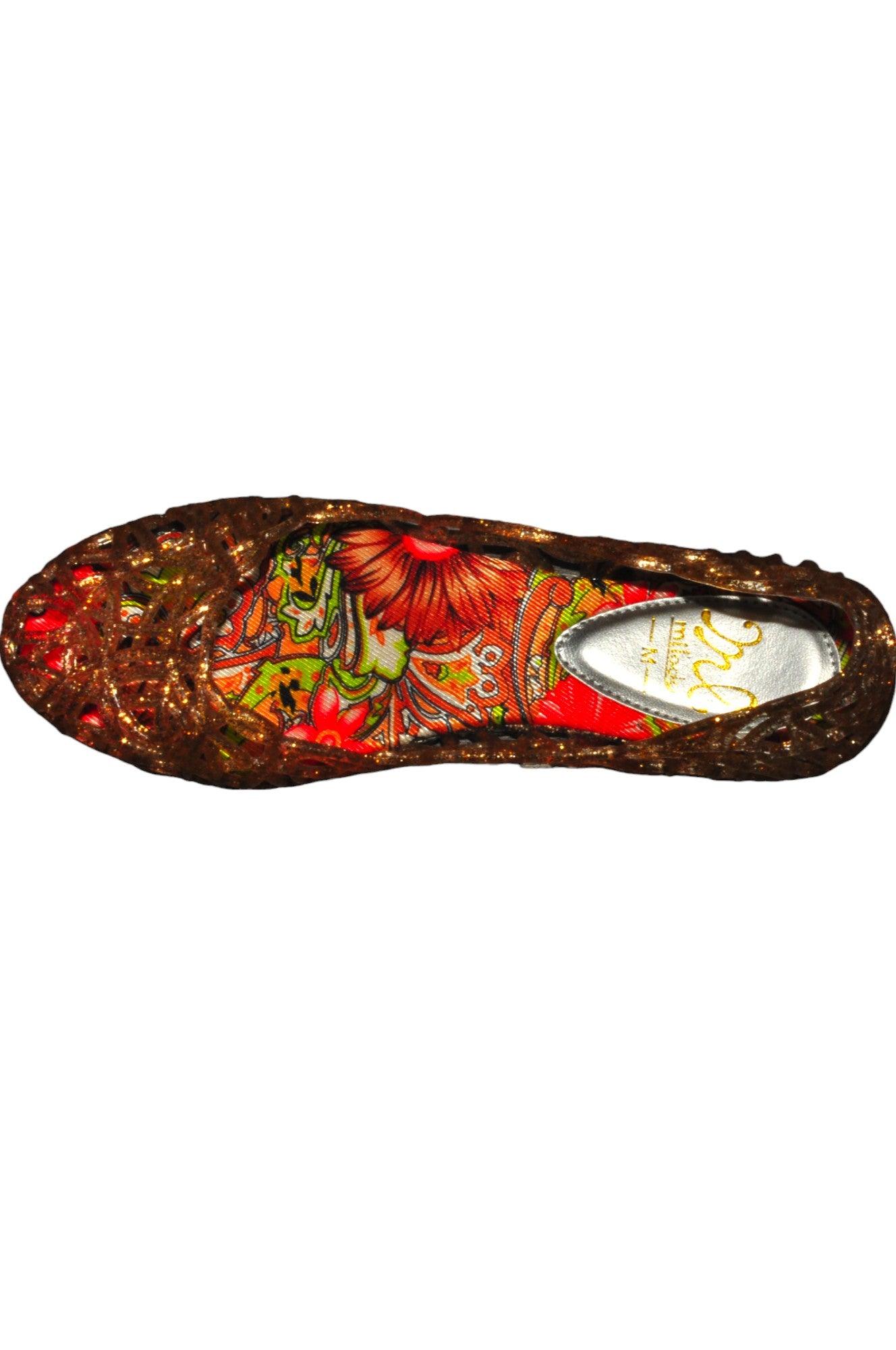 Stylish MILADY Women's Regular Fit Brown Flat Shoes - Size M