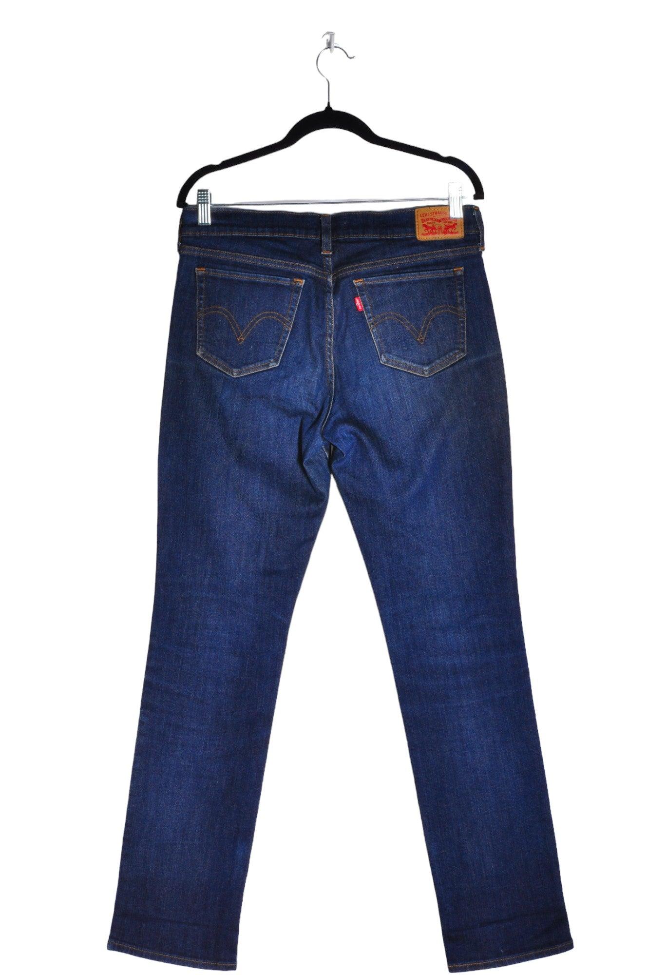 LEVI'S Second Hand Blue Women's Regular Fit Straight-Legged Jeans - Size 28