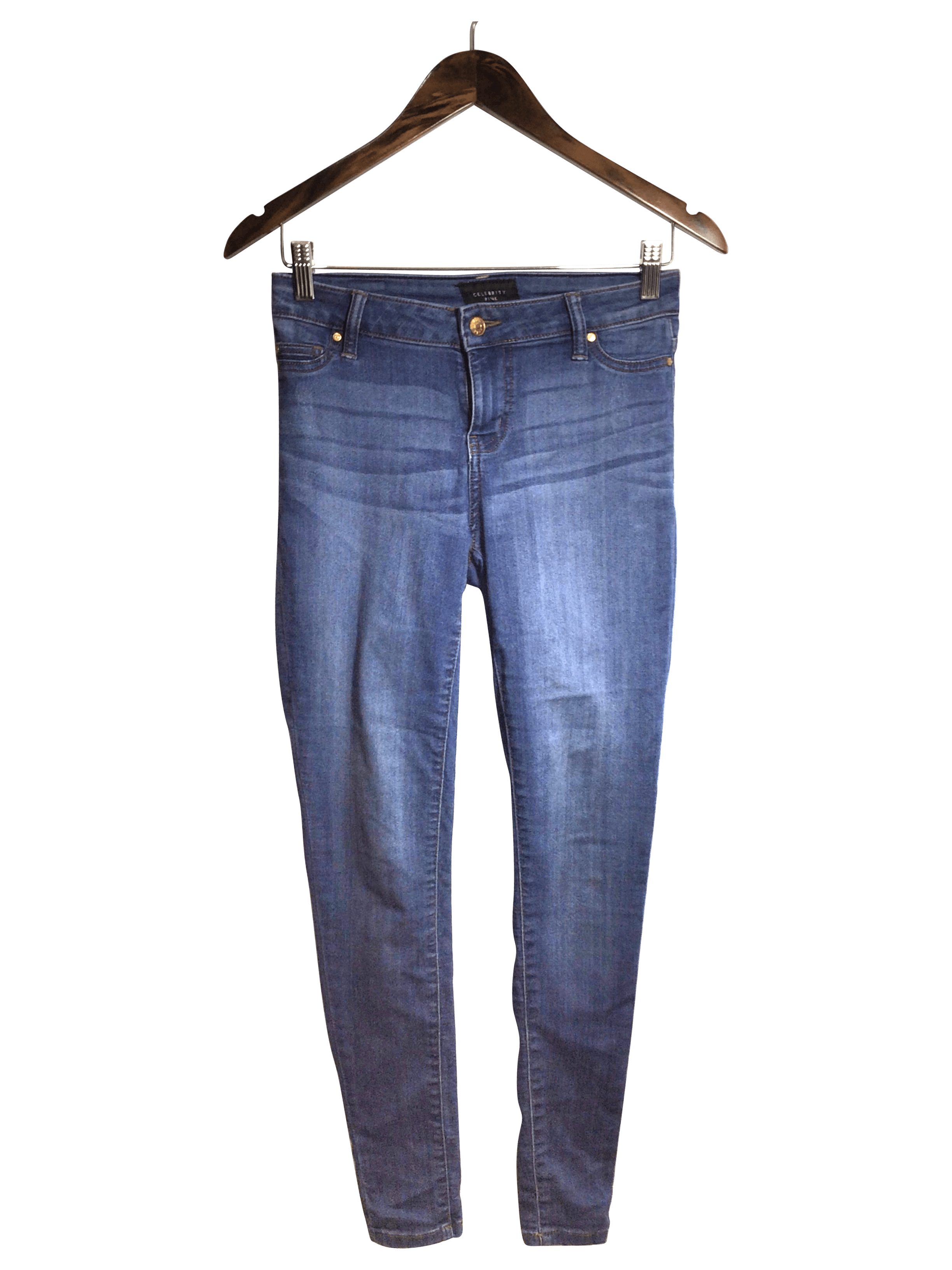 Fashionable CELEBRITY PINK Women's Blue Regular-Fit Straight-Legged Jeans - Size 25