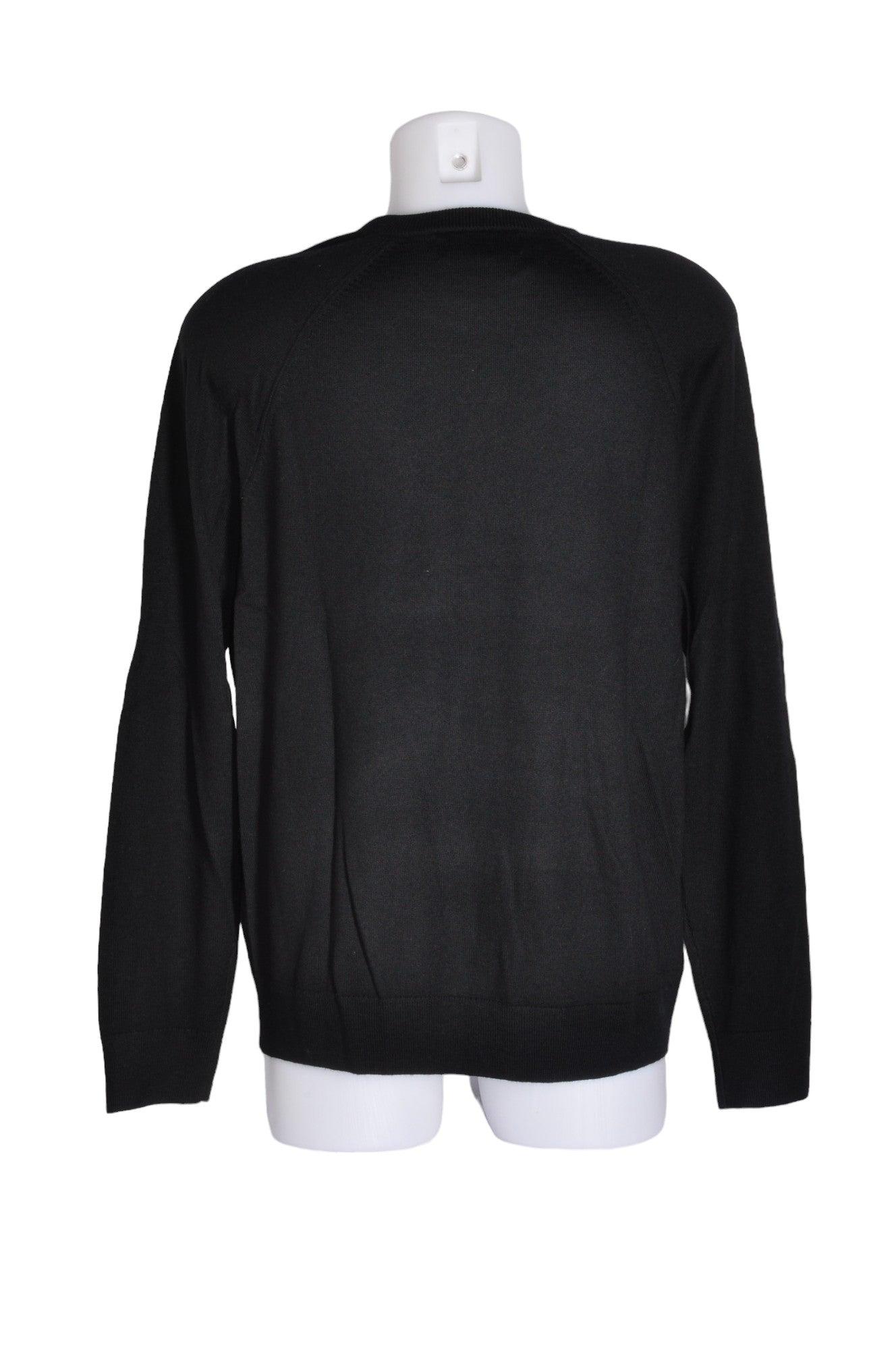 BANANA REPUBLIC Men's Classic Regular Fit Black Long Sleeve Crew Neck T-Shirt - Size L