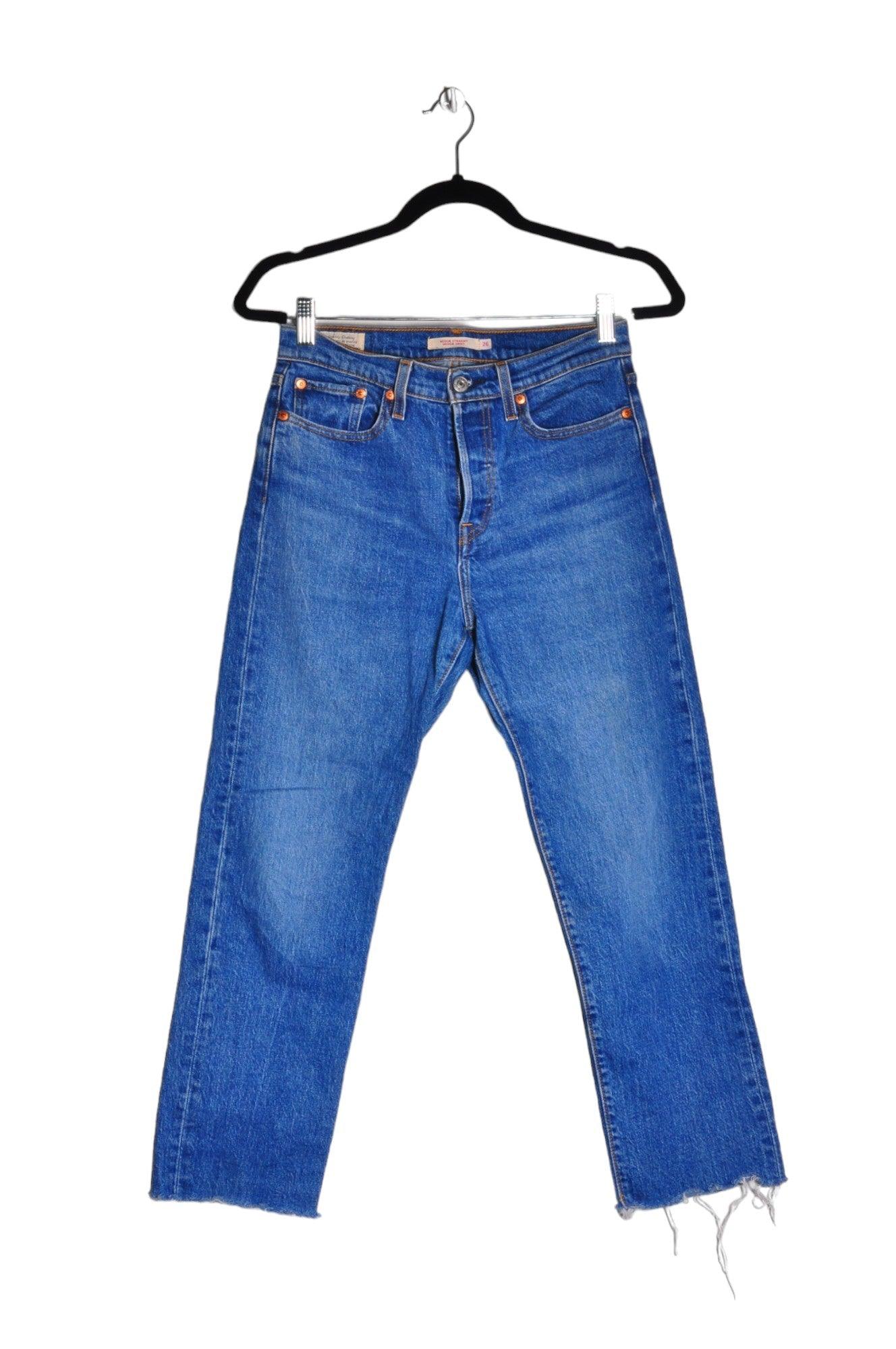 LEVI'S Second-Hand Blue Regular-Fit Women's Straight-Legged Jeans Size 26