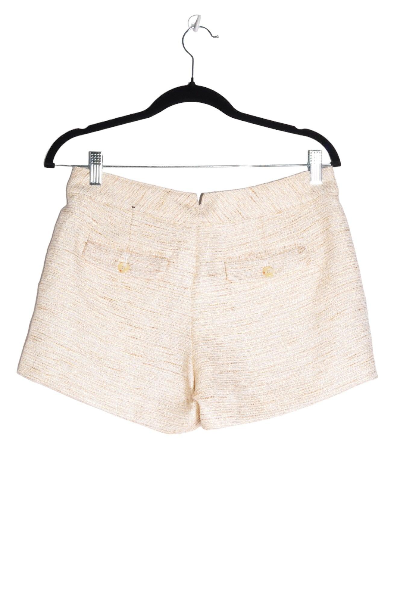 BANANA REPUBLIC Women's Stylish Classic White Regular Fit Shorts - Size 4