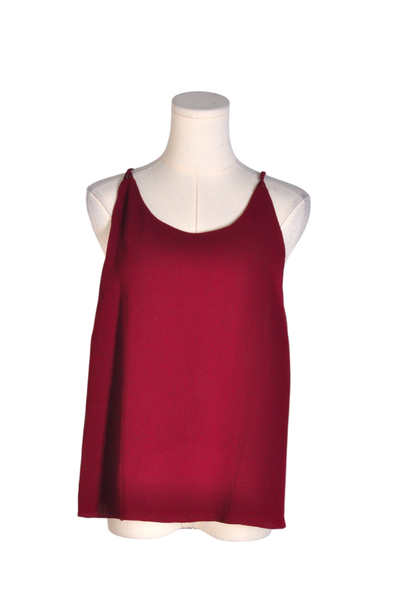 Stylish MONK & LOU Women's Regular Fit Red Blouse - Size L