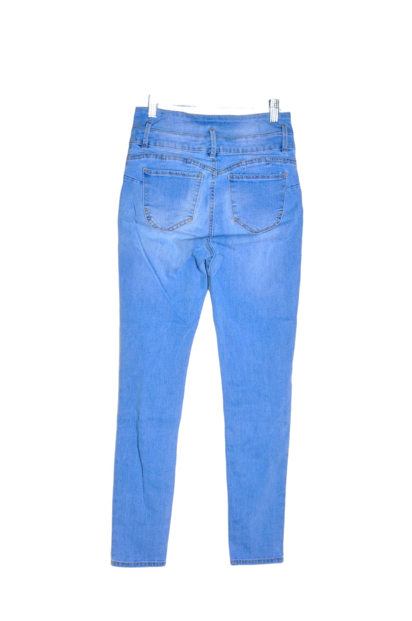 Stylish IBIZA Women's Regular-Fit Blue Straight-Legged Jeans - Size 1