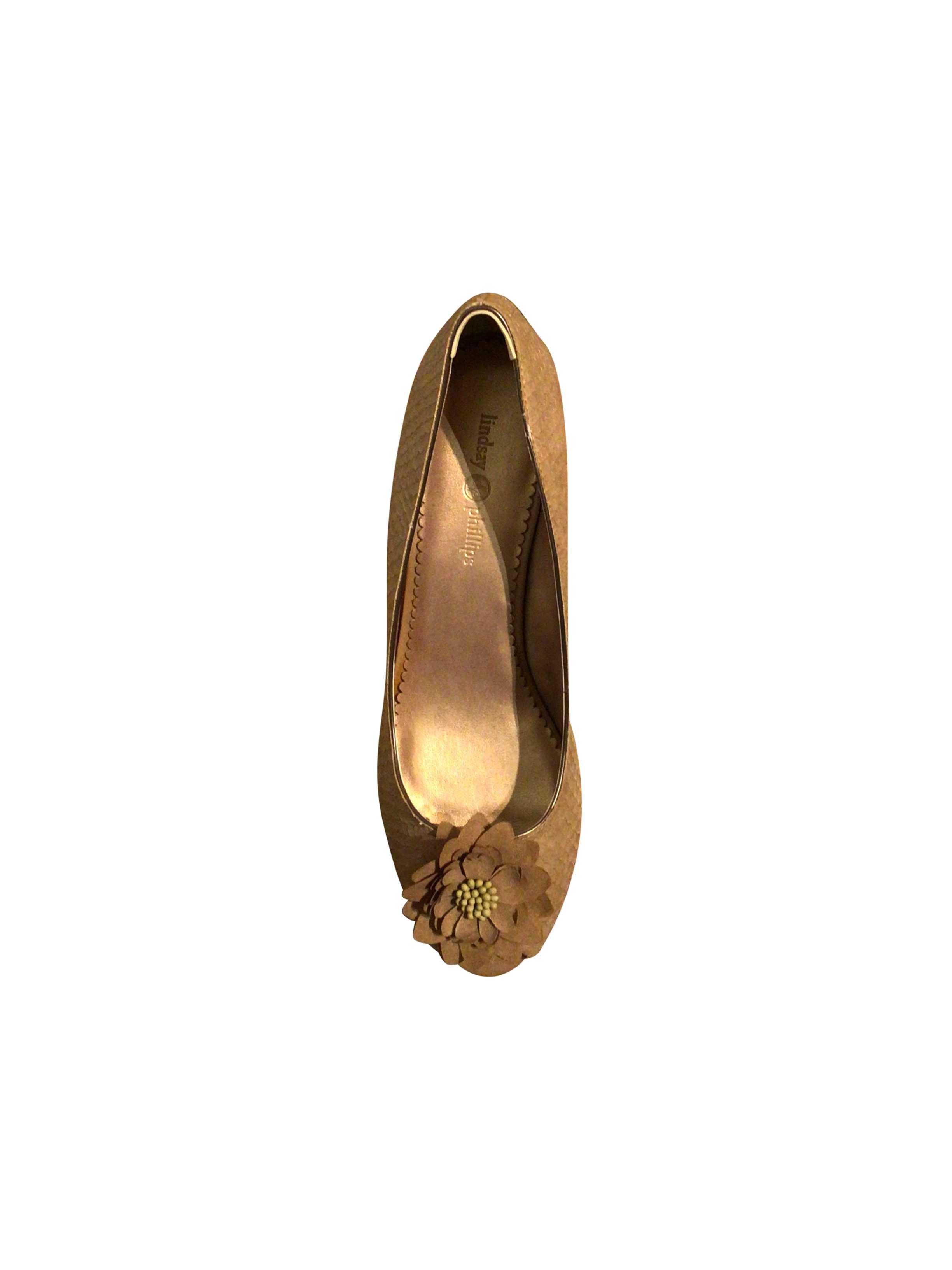 Stylish LINDSAY PHILIPS Beige Heels - Size 10