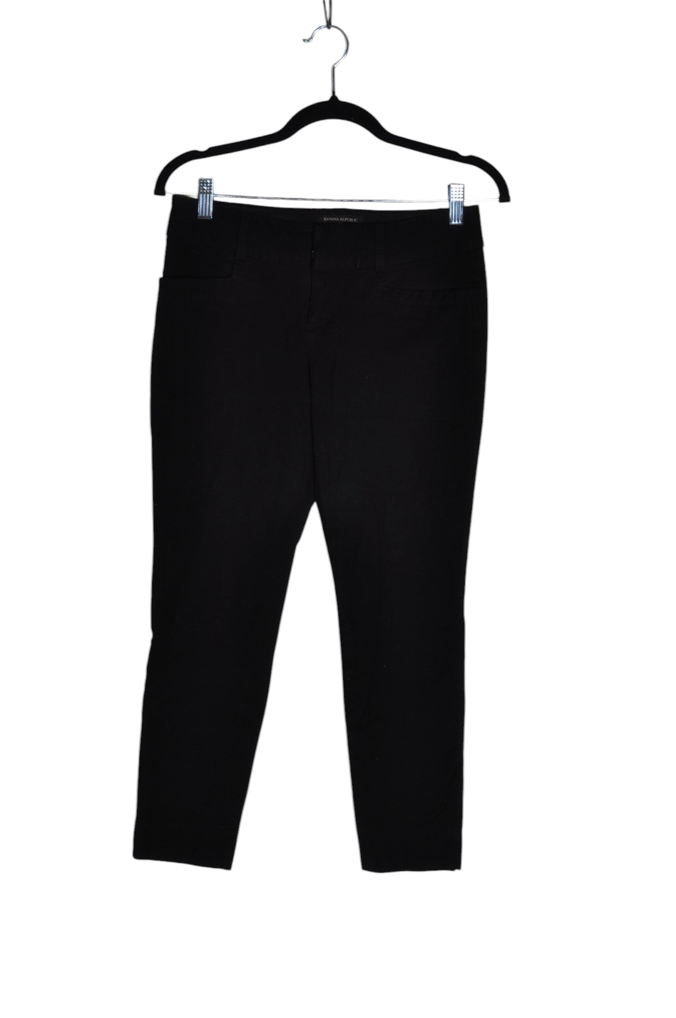 BANANA REPUBLIC Stylish Women's Black Regular Fit Work Pants in XXS Size
