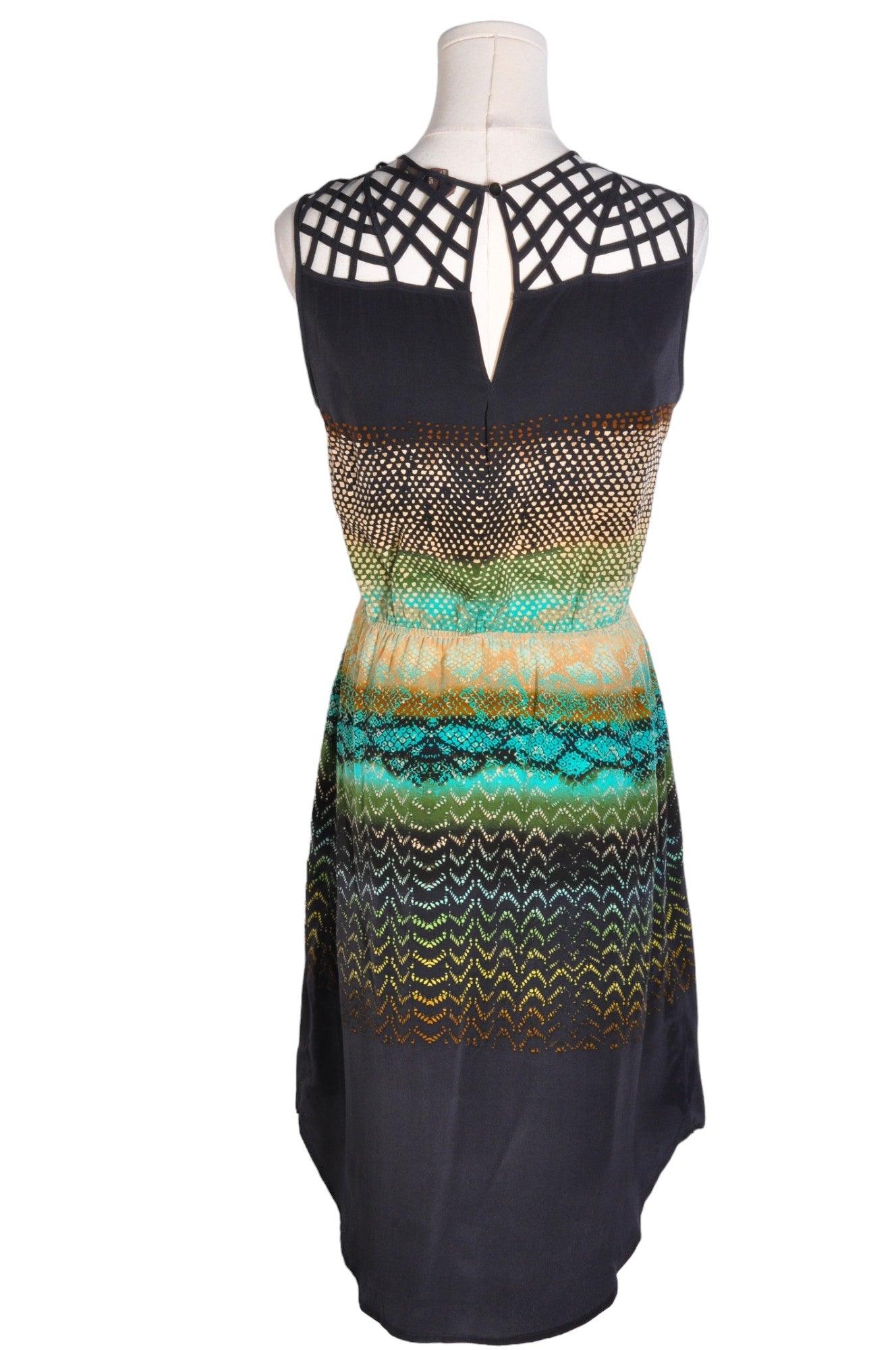 CHARLIE JADE Stylish Women's Blue Regular Fit & Flare Dress - Size S