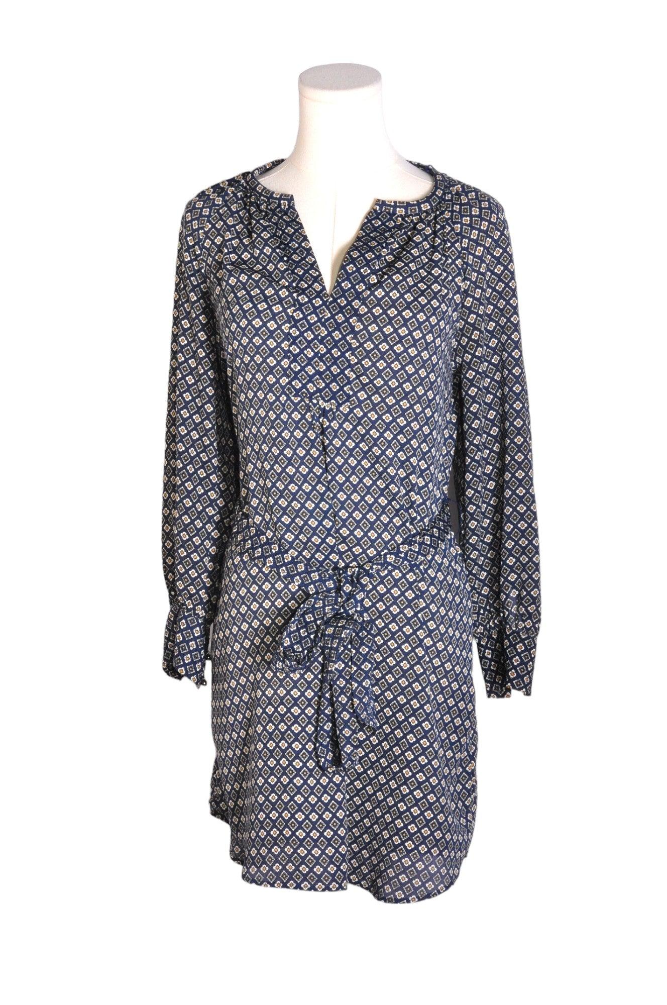 BANANA REPUBLIC Stylish Women's Blue Wrap Dress - Regular Fit, Size 4