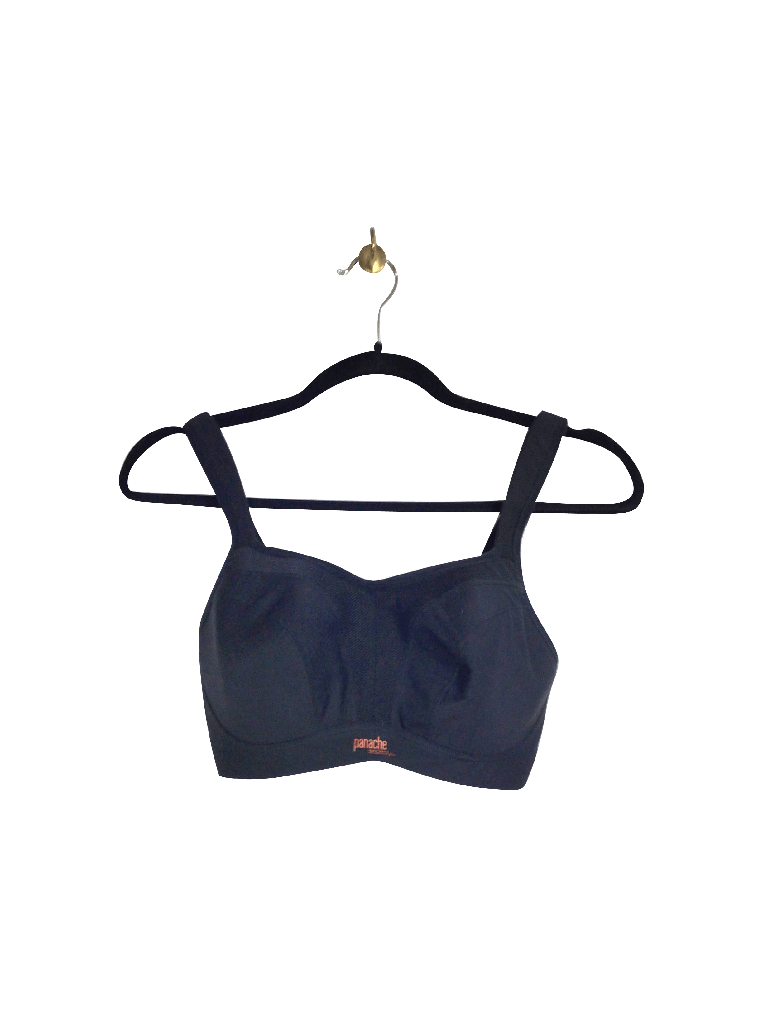 PANACHE Stylish Women's Activewear Sports Bras with Regular Fit in Black - 30F