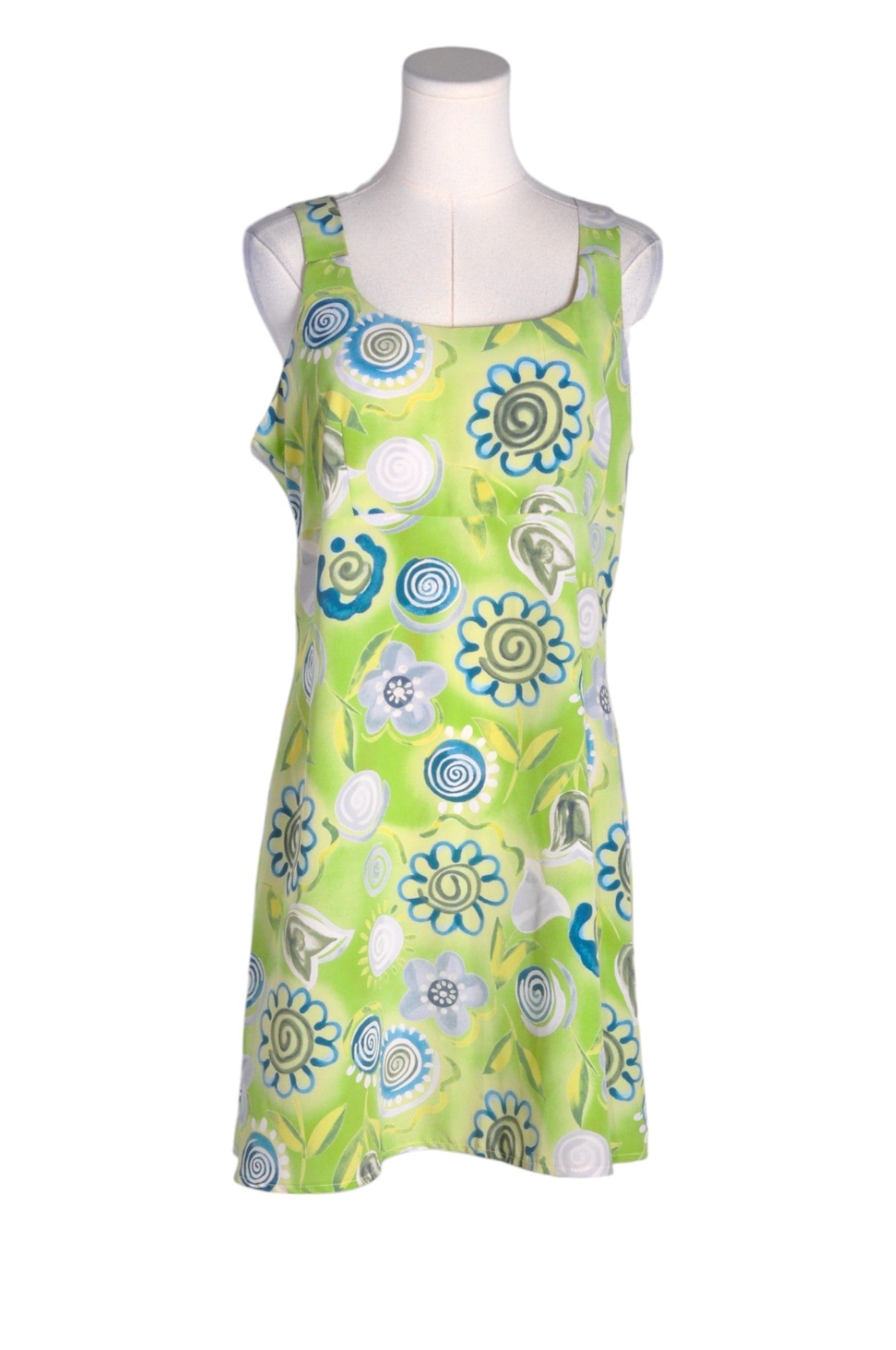 PARISCOPE Stylish Women's A-Line Green Dress in Regular Fit - Size M
