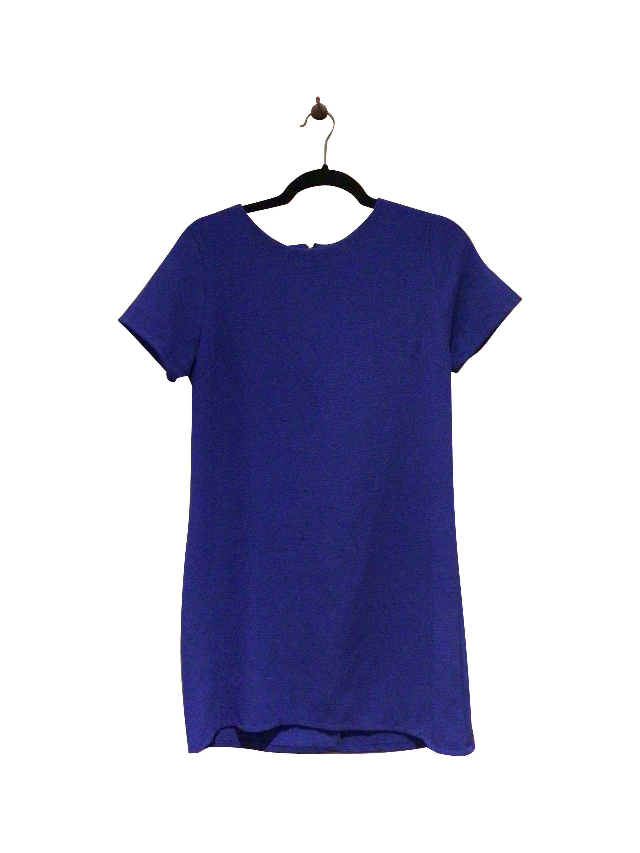 Stylish ONE CLOTHING Regular Fit Blue Midi Dress - Size M