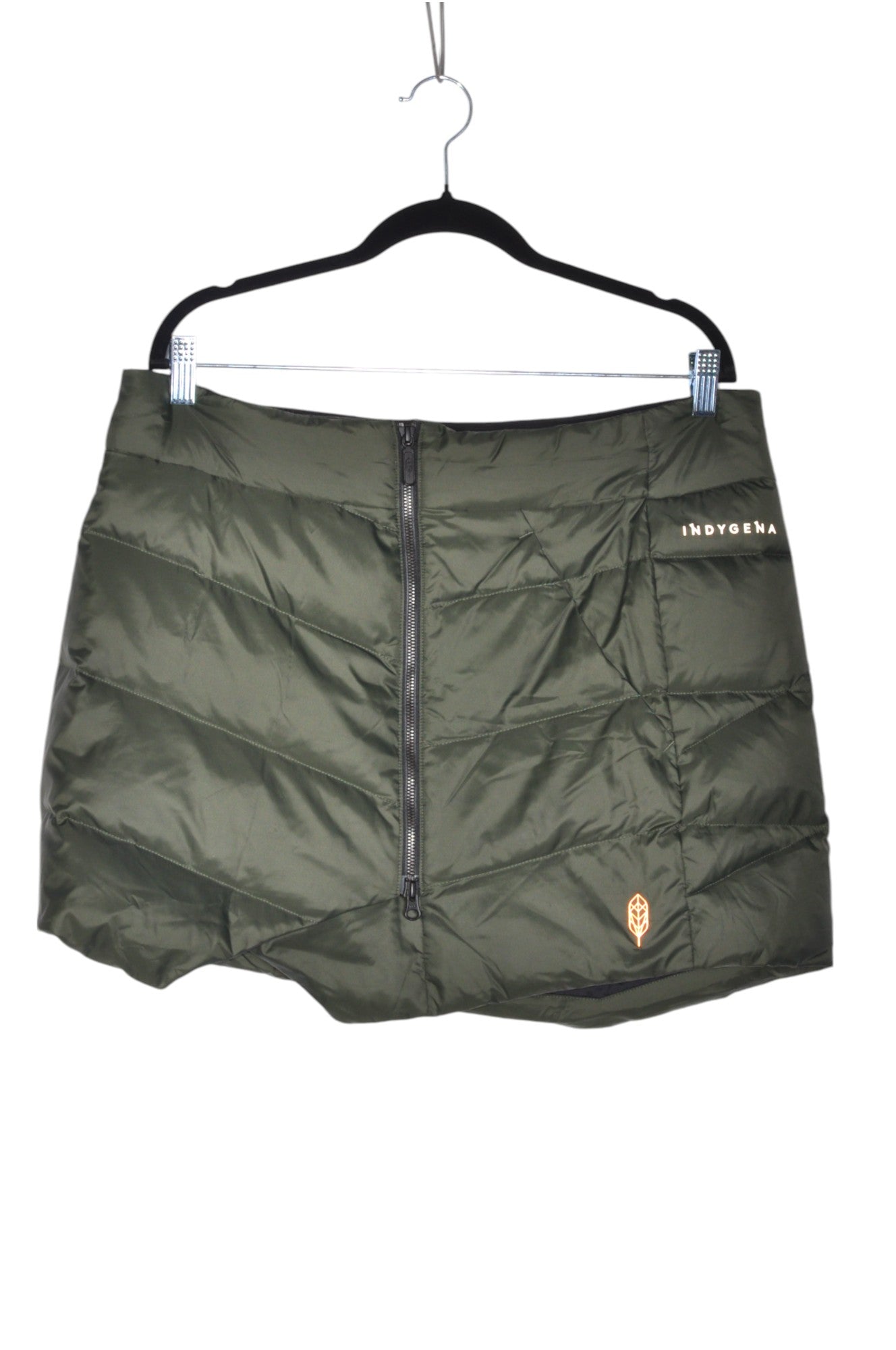 INDYGENA Stylish Women's Green Casual Skirt - Regular Fit, Size XL