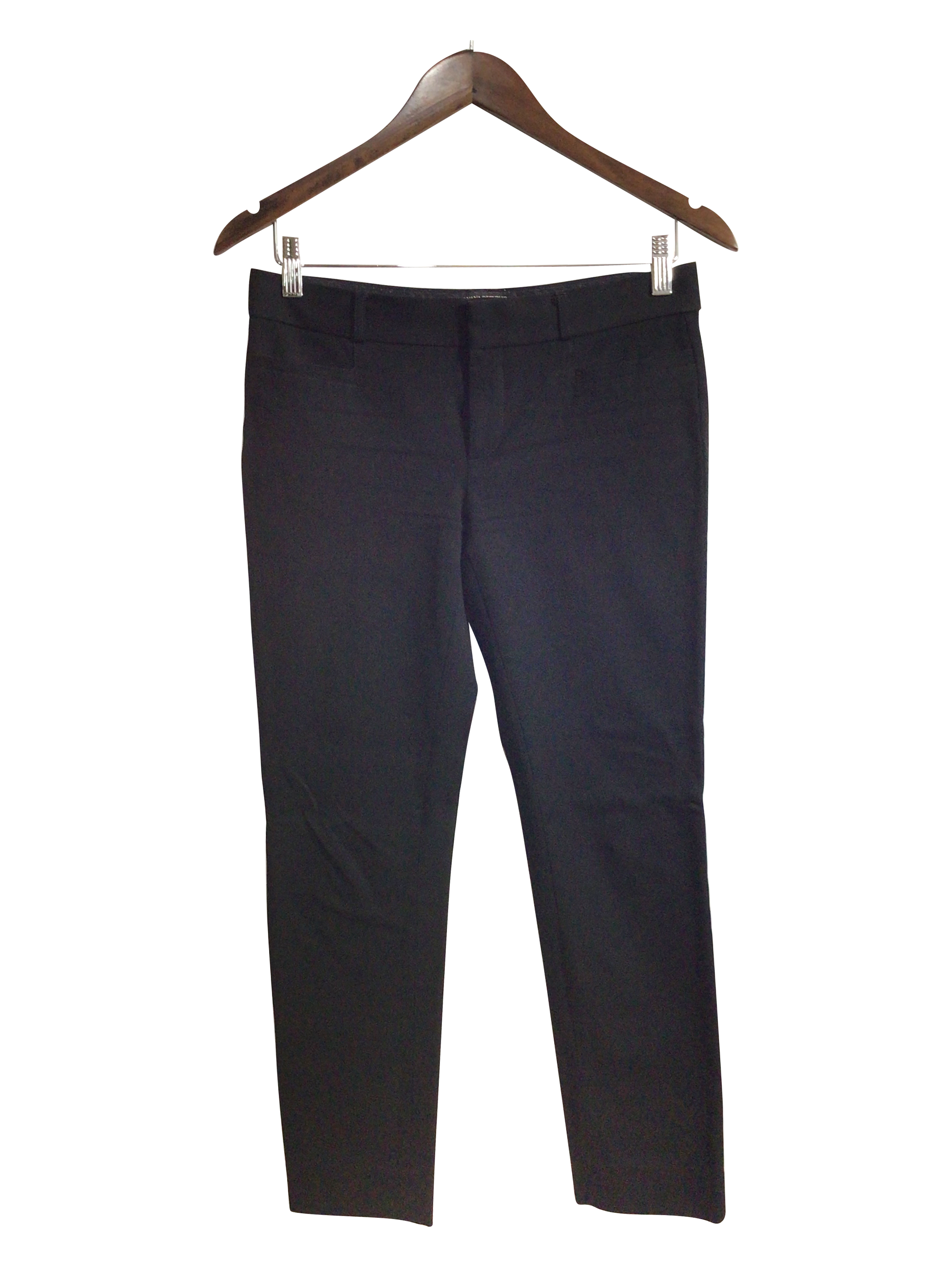BANANA REPUBLIC Stylish Women's Black Regular Fit Work Pants - Size 2