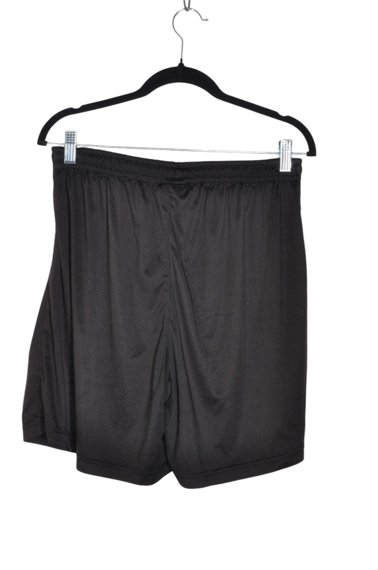 LION HEART Men's Stylish Black Regular Fit Activewear Shorts - Size L