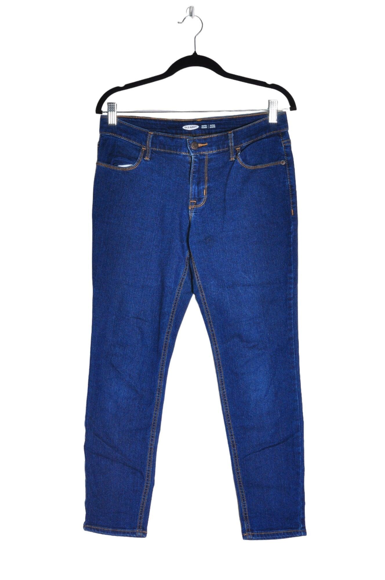 OLD NAVY Stylish Women's Blue Regular-Fit Straight-Legged Jeans - Size 8