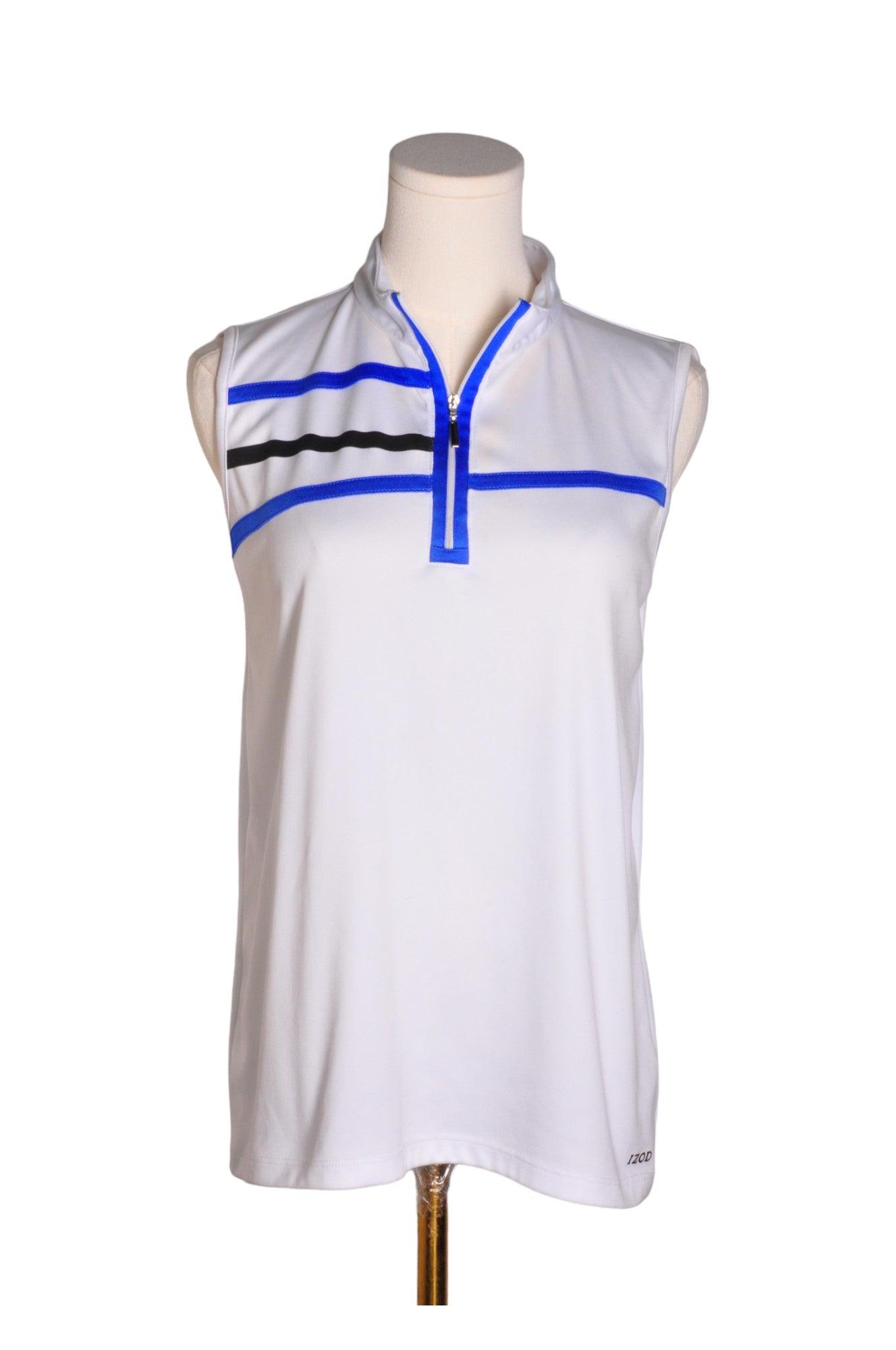 IZOD Women's White Regular Fit Sleeveless T-Shirts - Size L