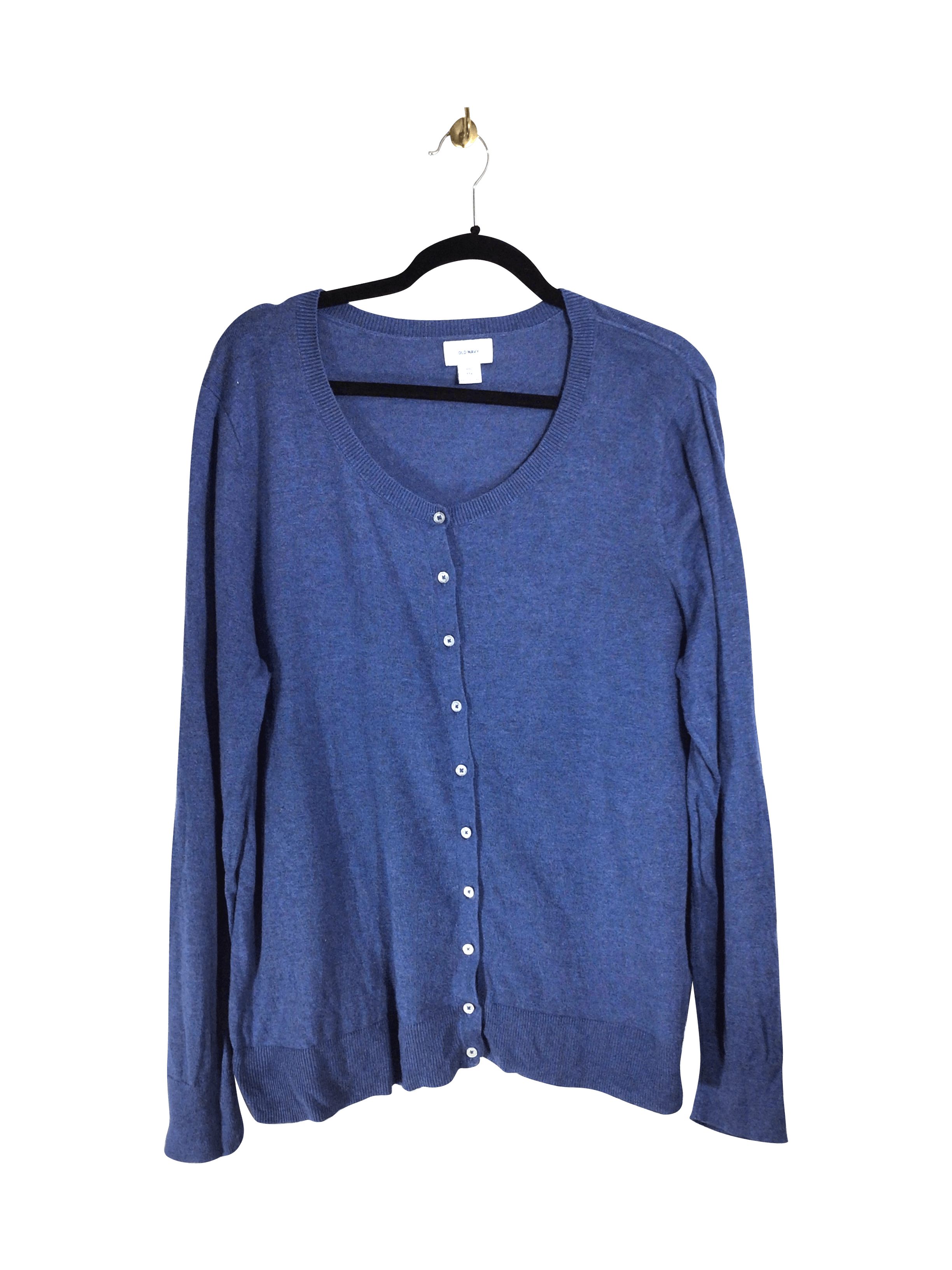 OLD NAVY Stylish Women's Regular Fit Blue XXL Long-Sleeve T-Shirts