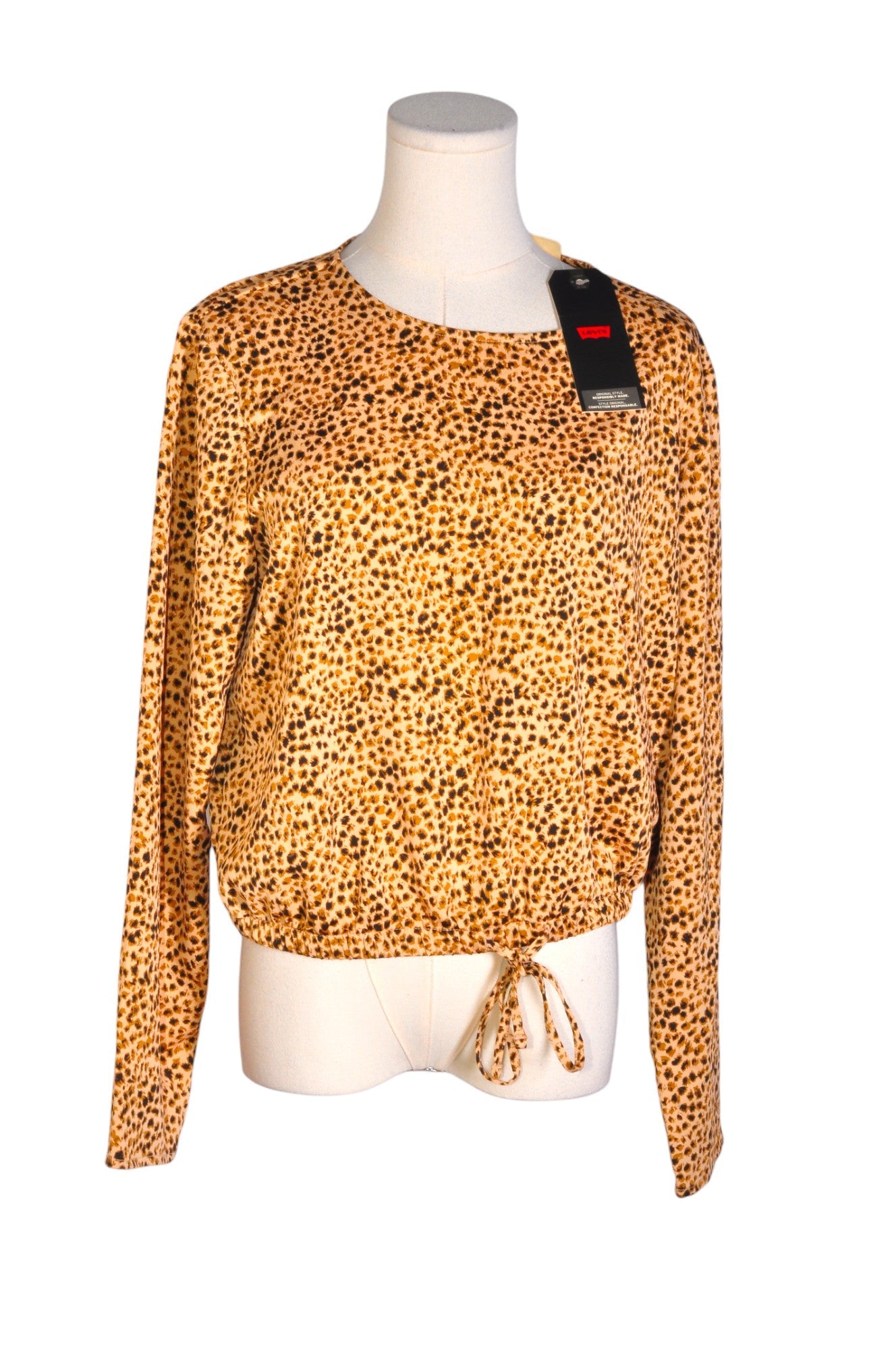 LEVI'S Stylish Second-Hand Brown Regular Fit Women's Blouses - Size L