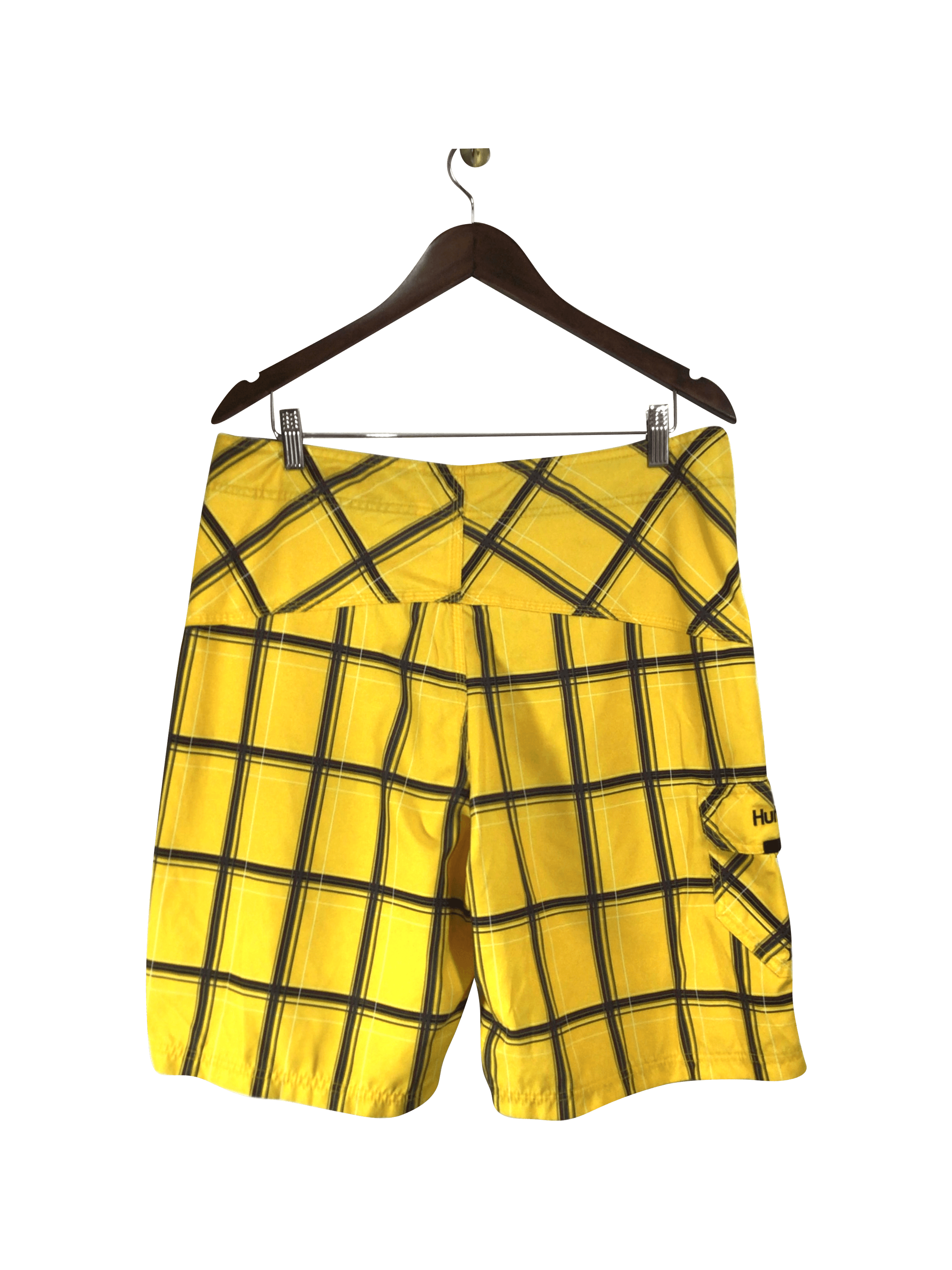 HURLEY Stylish Yellow Regular Fit Pant Shorts - Size 34