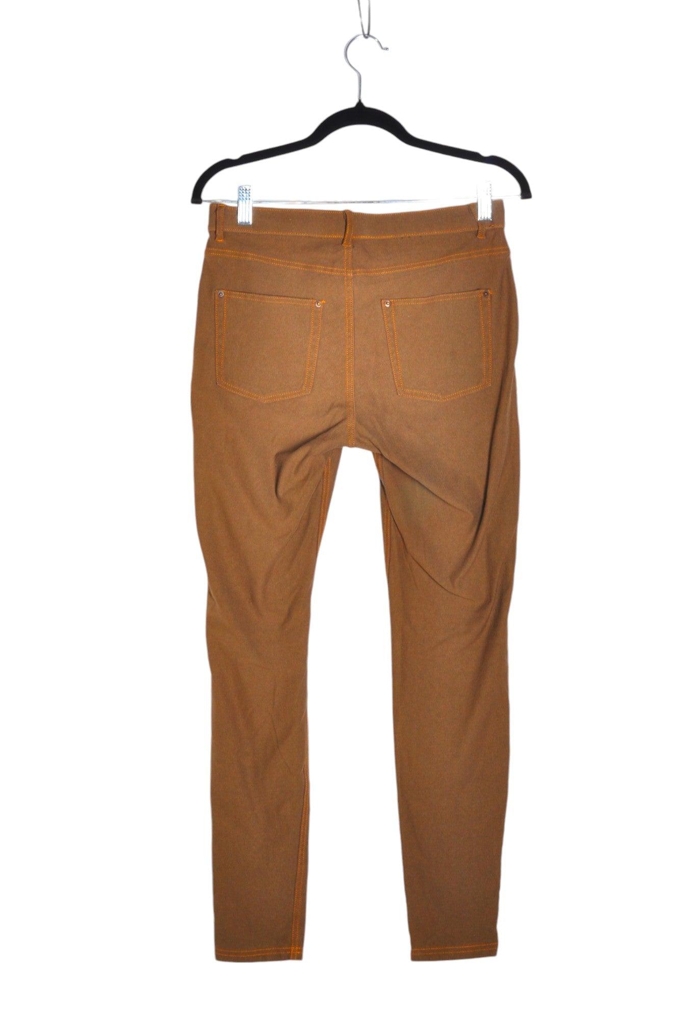 Stylish HUE Women's Regular Fit Brown Work Pants - Size M