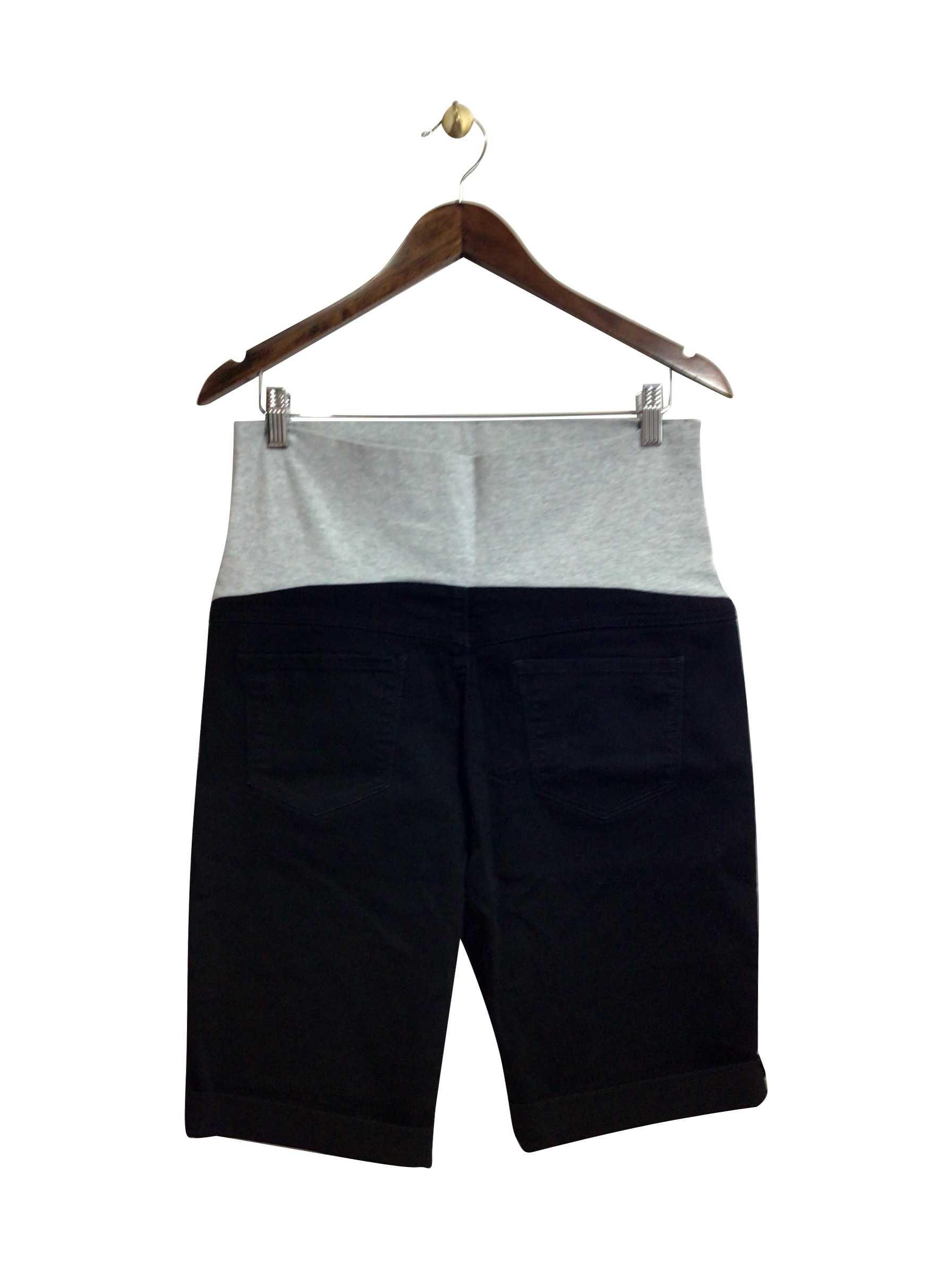 INSIDER Stylish Regular Fit Second - Hand Black Jeans Shorts - Size L