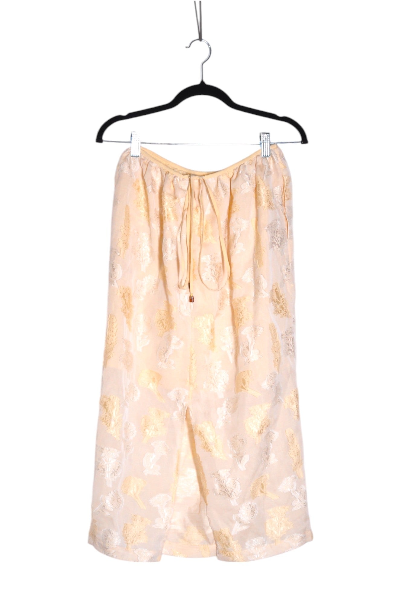 Stylish MIMIHEZI Women's Casual Beige Skirt - Regular Fit, Size S
