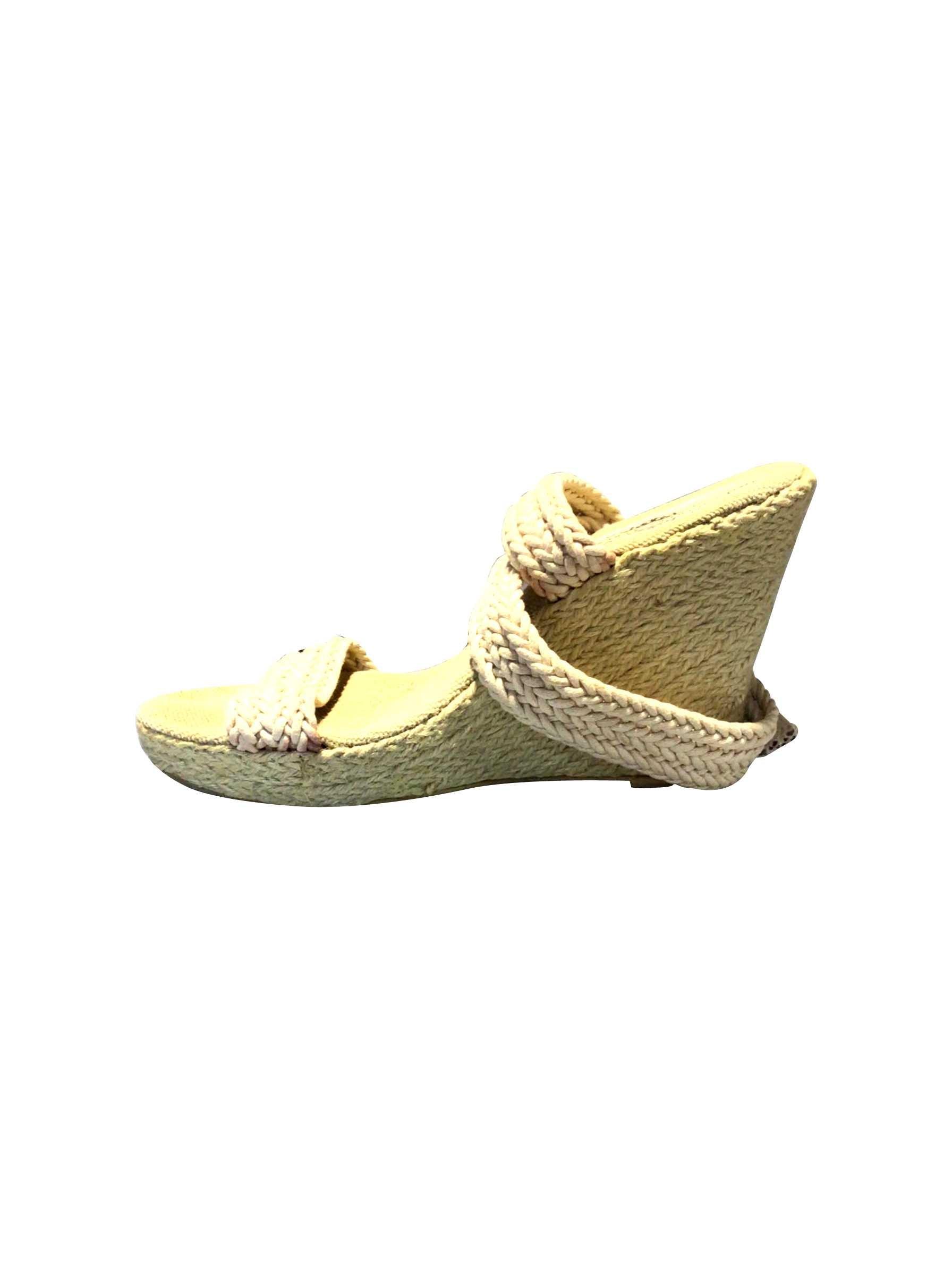 CHARLES ALBERT Stylish Regular Fit Beige Wedges - Size 8