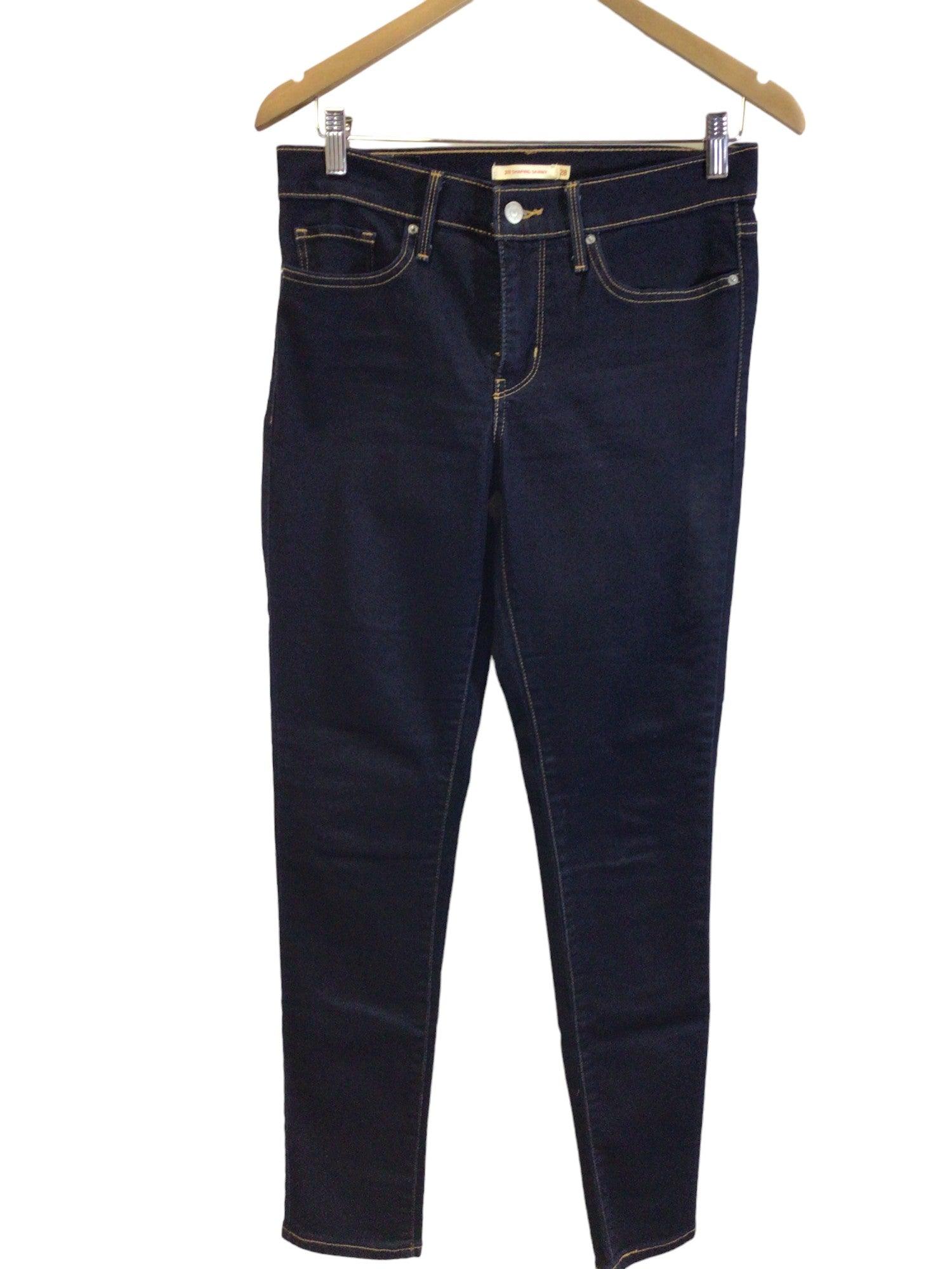 LEVI'S Second Hand Women's Blue Regular Fit Straight-Legged Jeans - Size 28x30