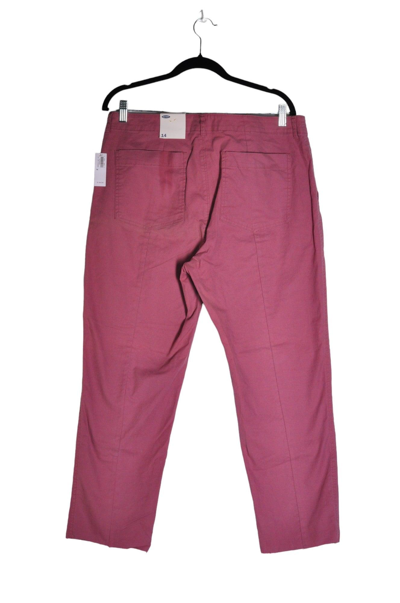 OLD NAVY Women's Stunning Pink Regular-Fit Straight-Legged Jeans - Size 14