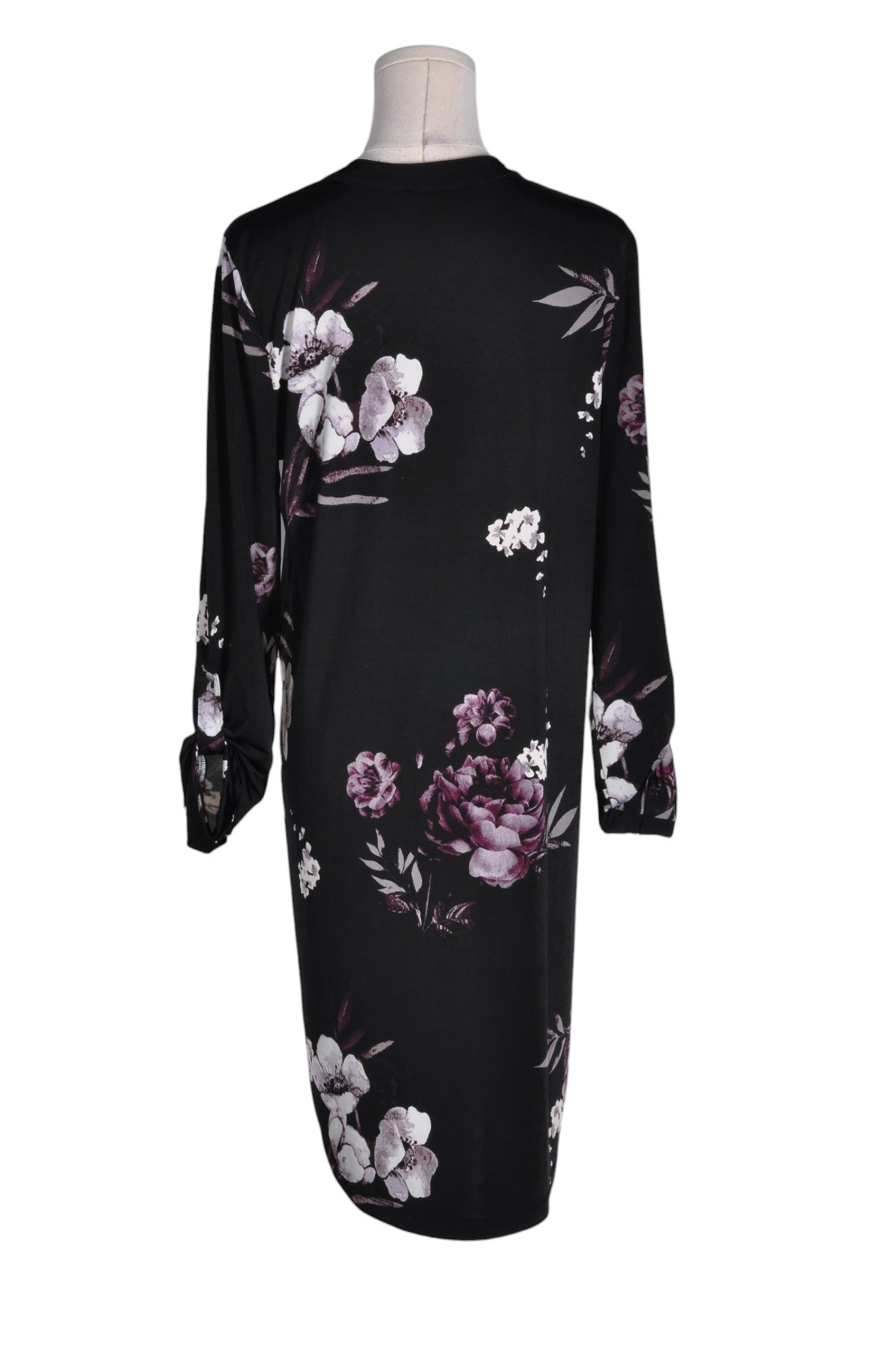 Stylish LILY MORGAN Women's Black Regular-Fit Drop Waist Dress - Size M