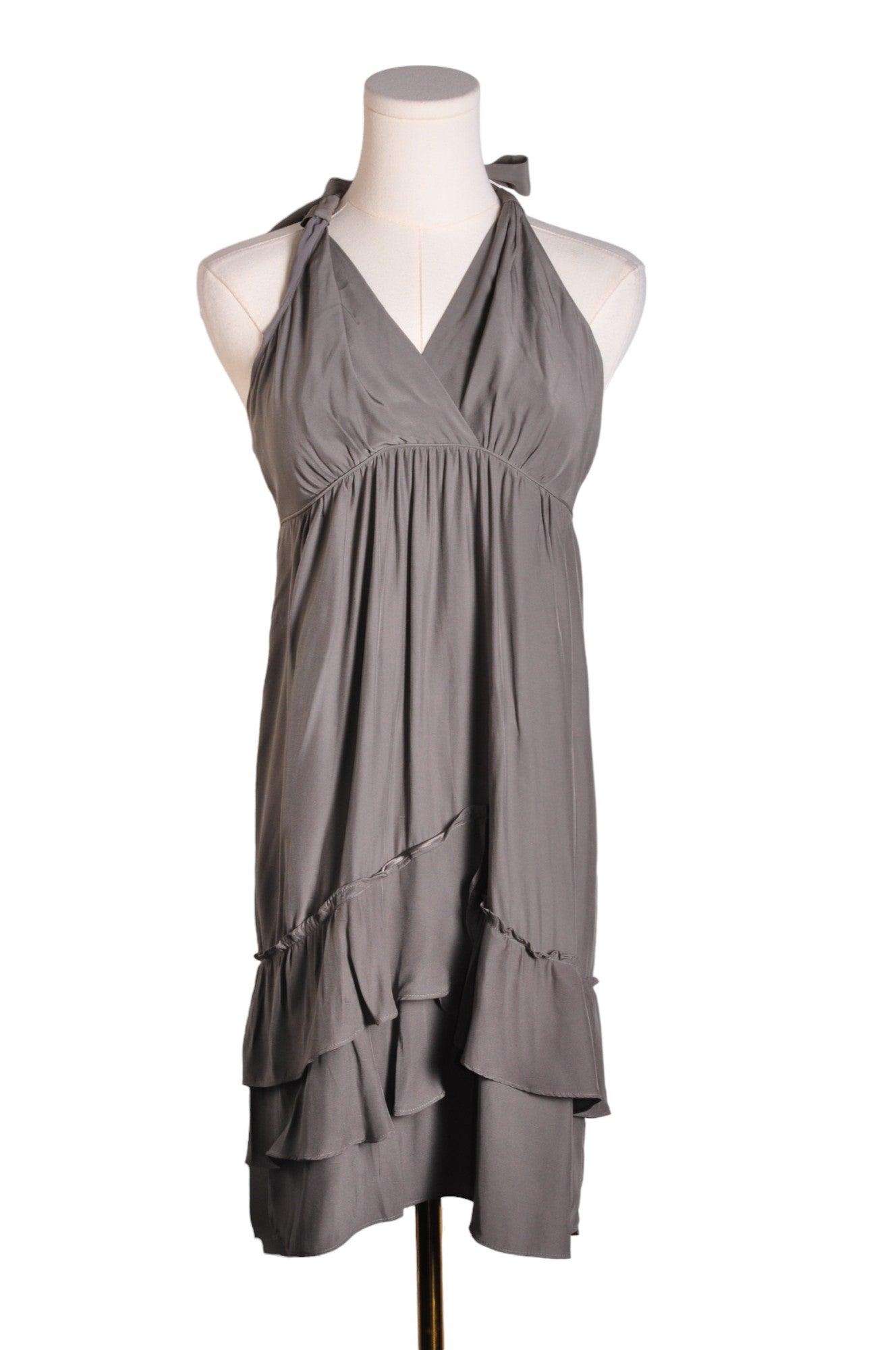 BANANA REPUBLIC Stylish Women's Gray Regular-Fit Size 4 Shift Dress - Second Hand