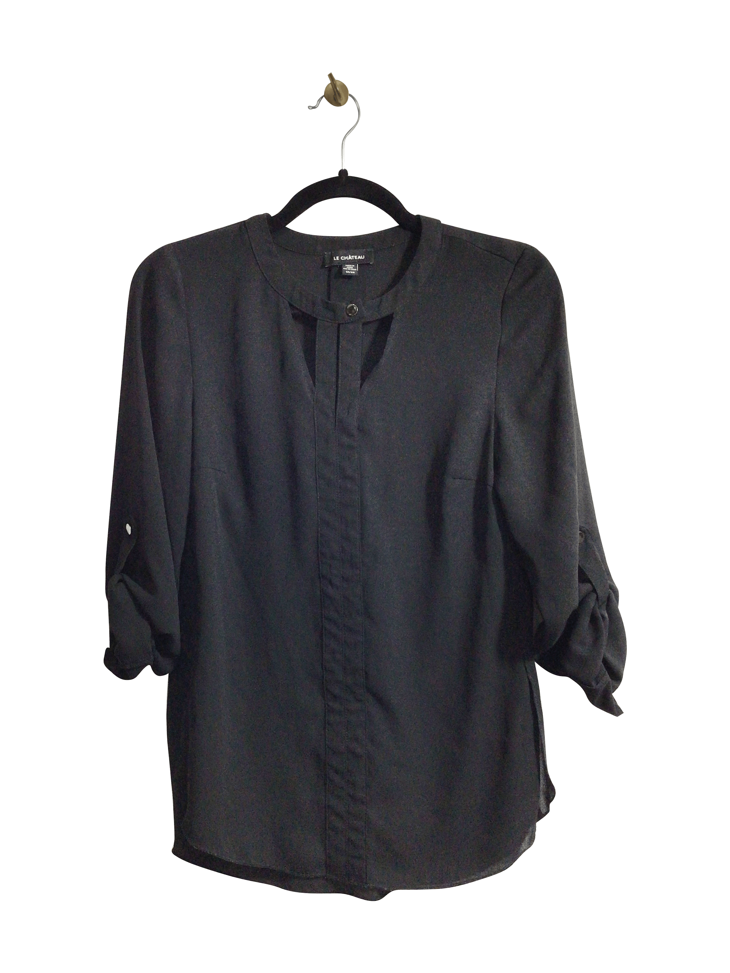 CHATEAU Stylish Women's Black Regular Fit Blouses - Size XS