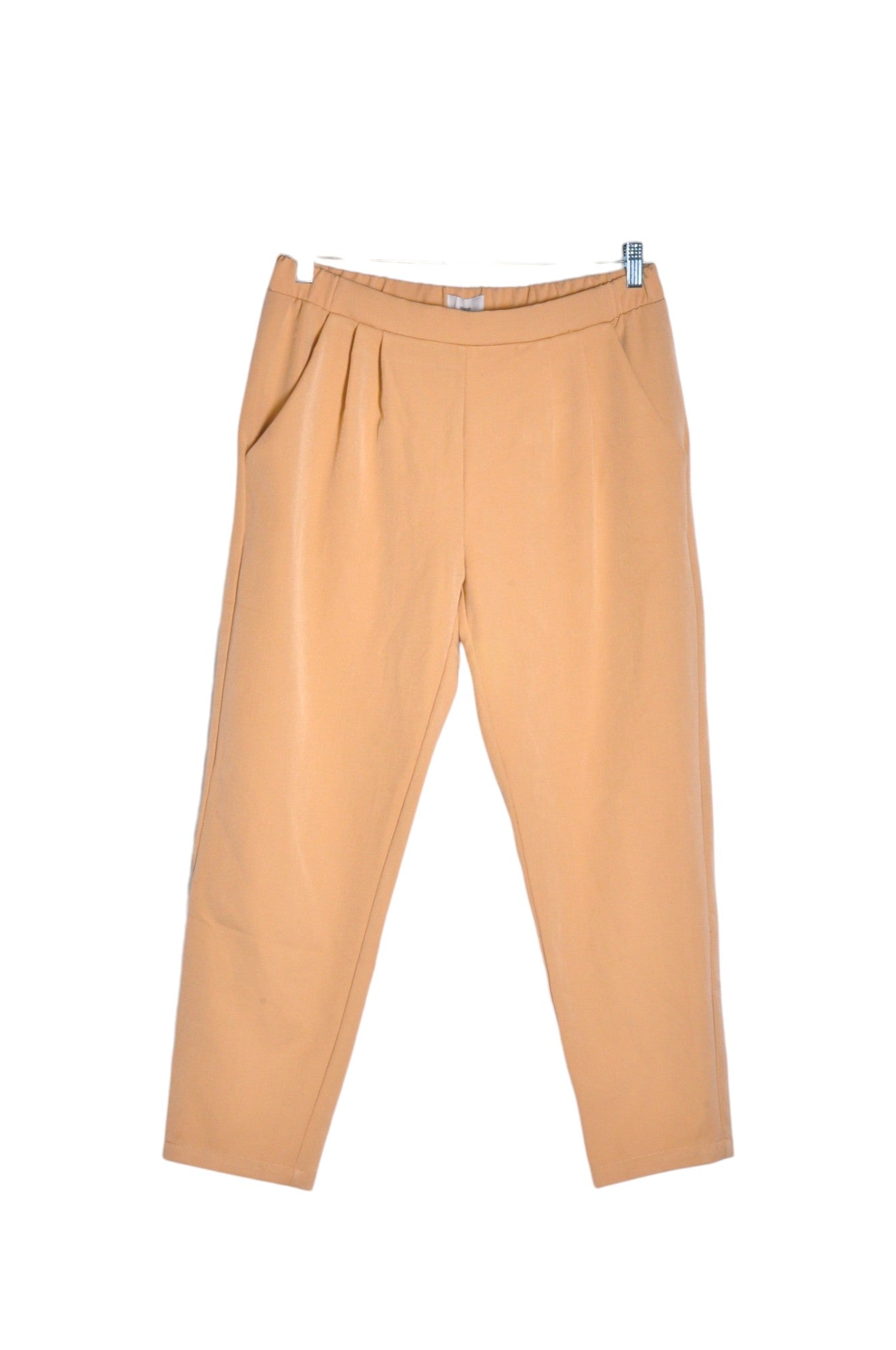 Stylish MINIMUM Beige Regular Fit Women's Work Pants - Size 40