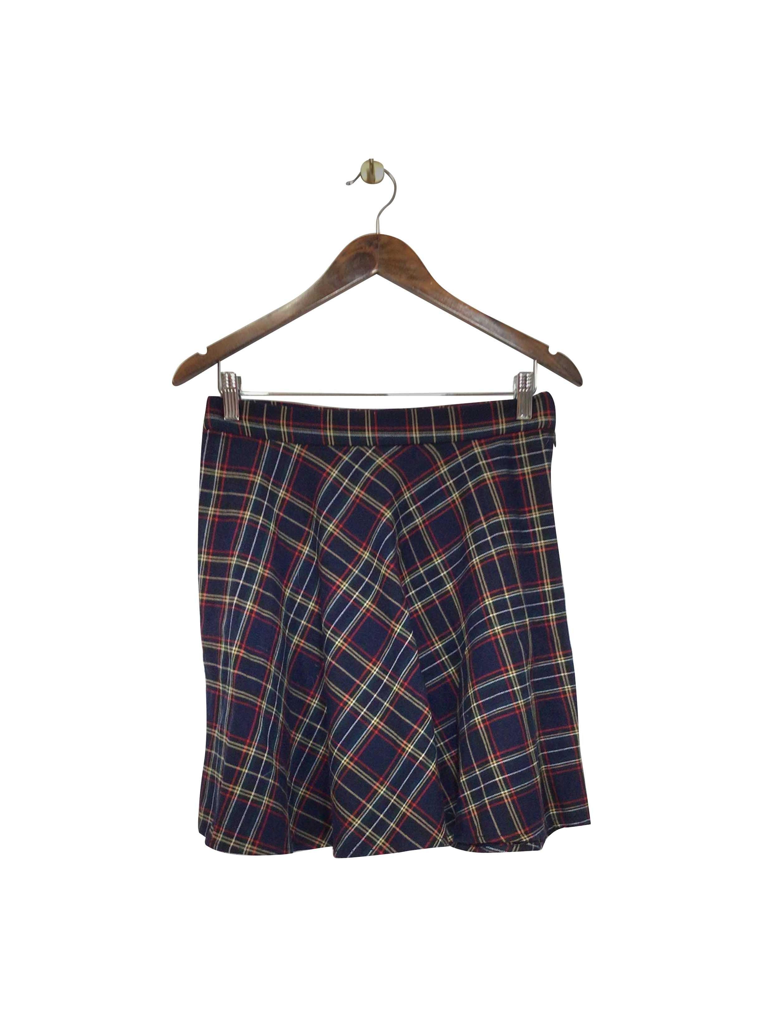 FOREVER 21 Stylish Blue Regular Fit Mid - thigh Skirt in Size M