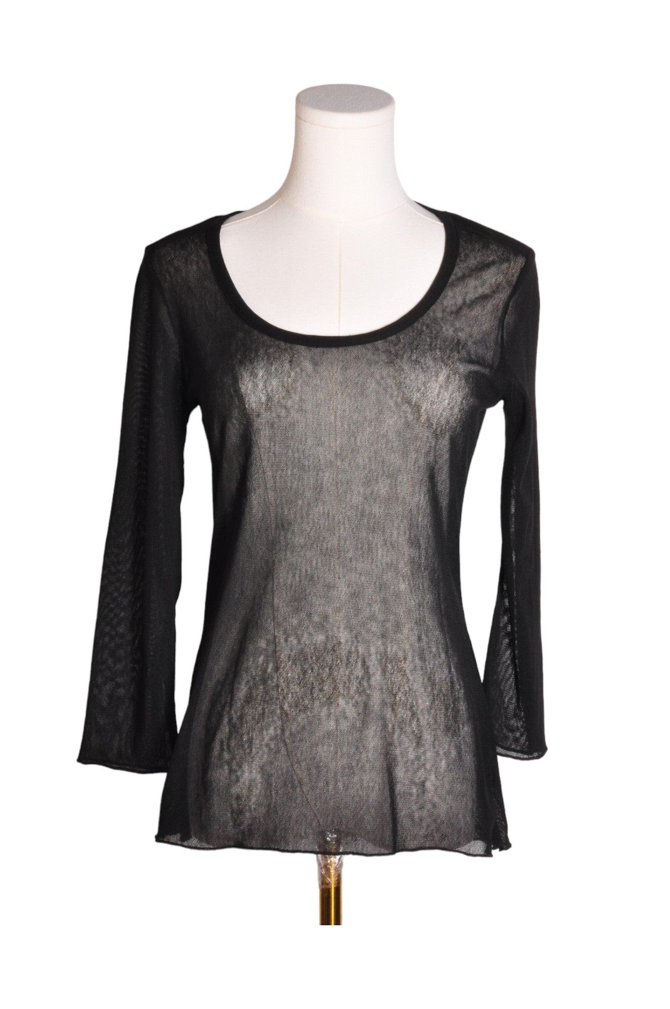 MICHAEL PHILLIPS Stylish Women's Regular-Fit Black Blouse - Size M