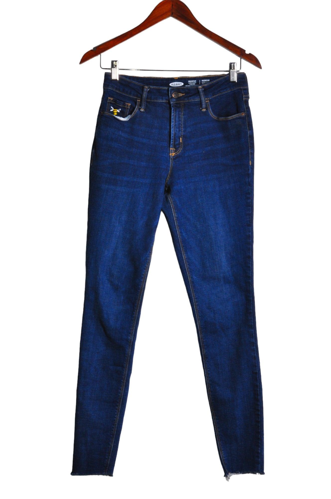 OLD NAVY Second Hand Blue Regular Fit Women's Straight-Legged Jeans - Size 4