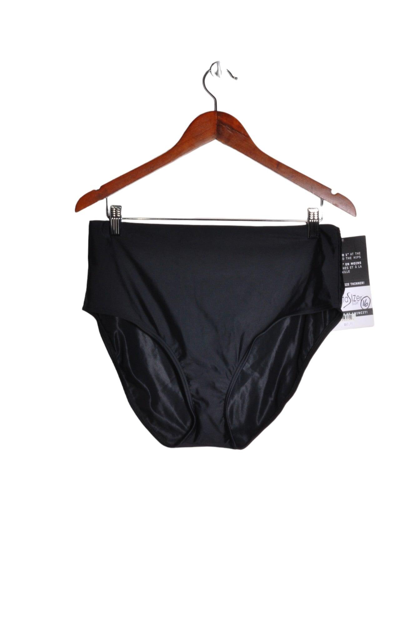 FANTASIZER Stylish Women's Black Regular Fit Tankinis Size 16