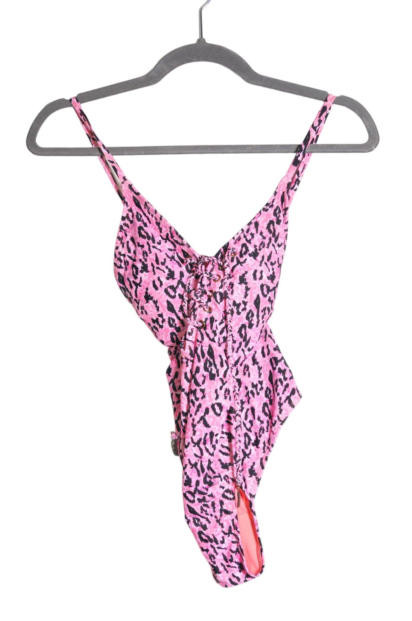 HUNKEMOLLER Women's Pink Regular Fit One Piece Swimsuit - Size 36