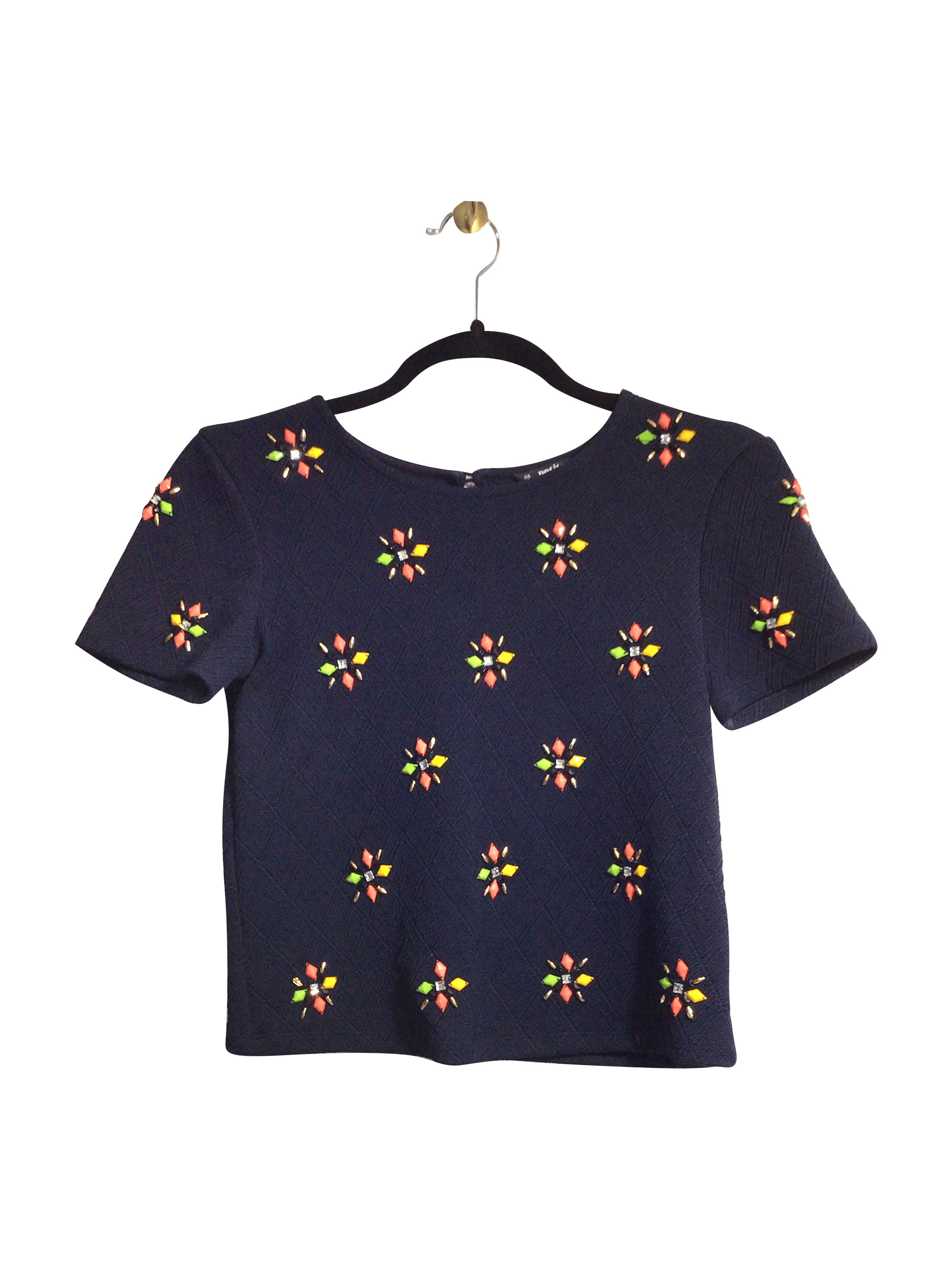 Stylish MISS SELFRIDGE Regular Fit Women's Blue T-Shirt - Size 4