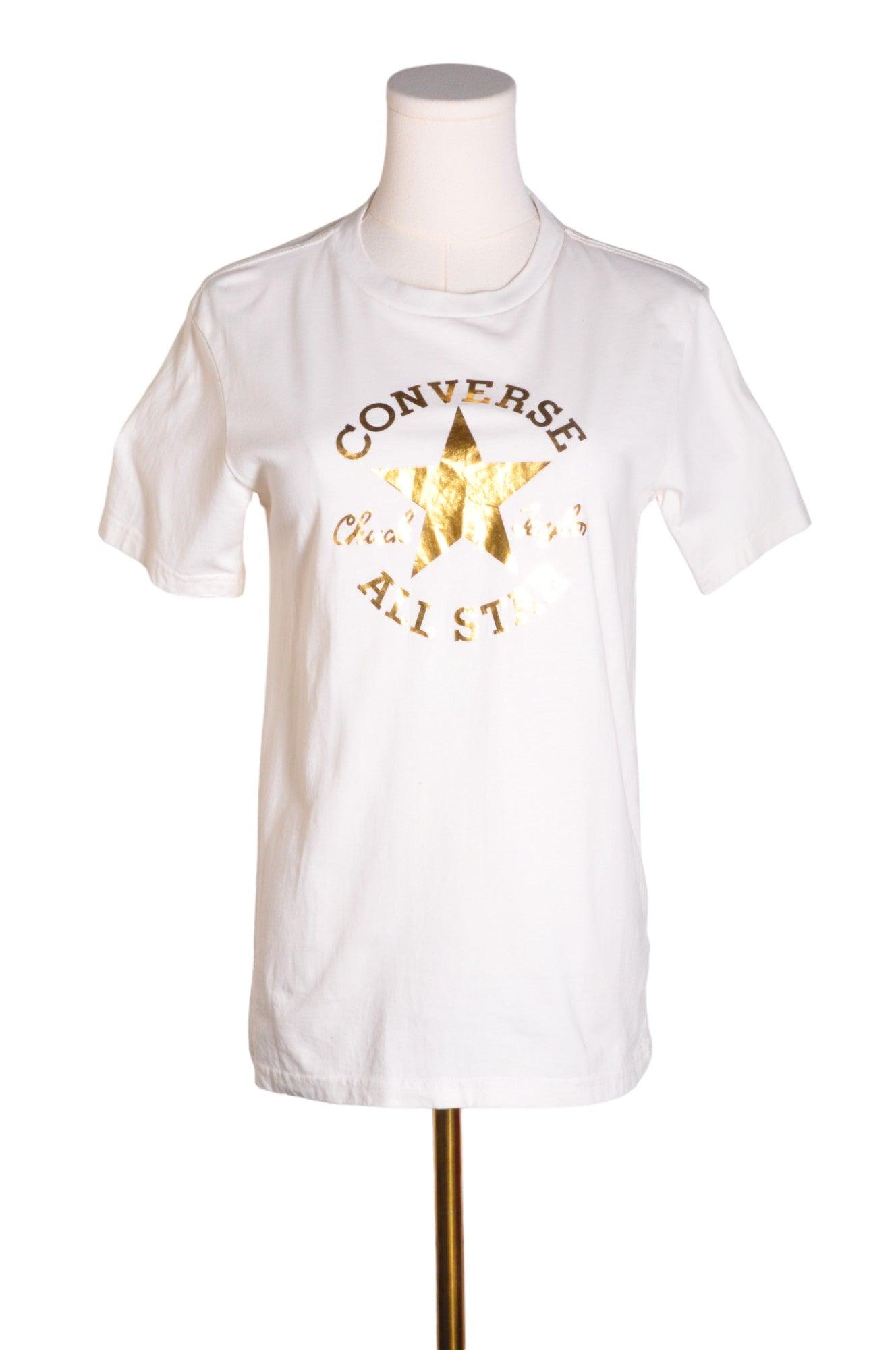 Stylish CONVERSE Women's White Regular-Fit T-Shirts - Size M