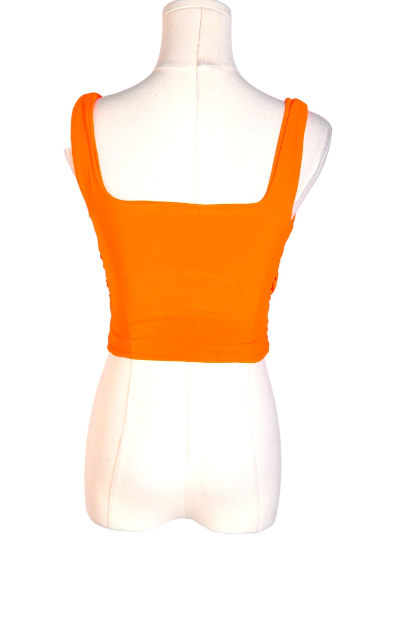 FASHION NOVA Stylish Women's Orange Regular-Fit Crop Tops - Size M