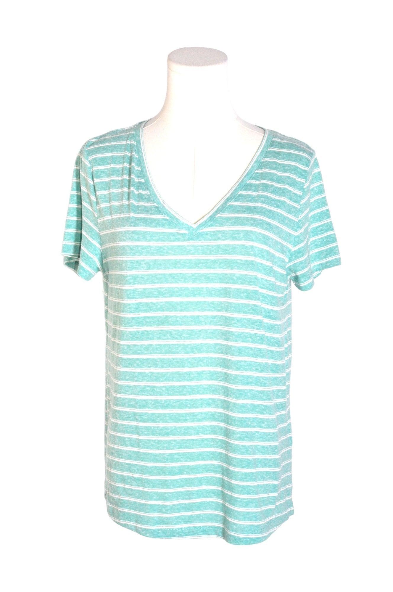 ICHI Stylish Green Regular-Fit Women's T-Shirt - Size M