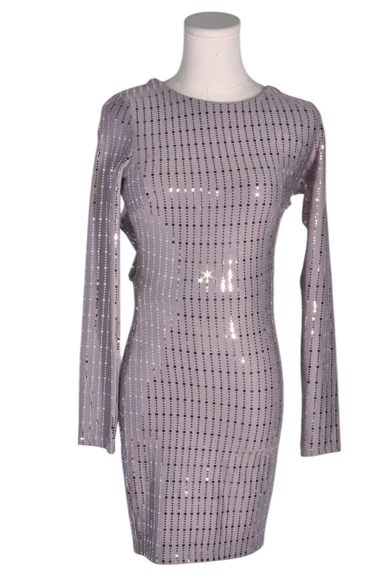 Gorgeous CRYSTAL SKY Women's Gray Regular-Fit Bodycon Dress in XS Size
