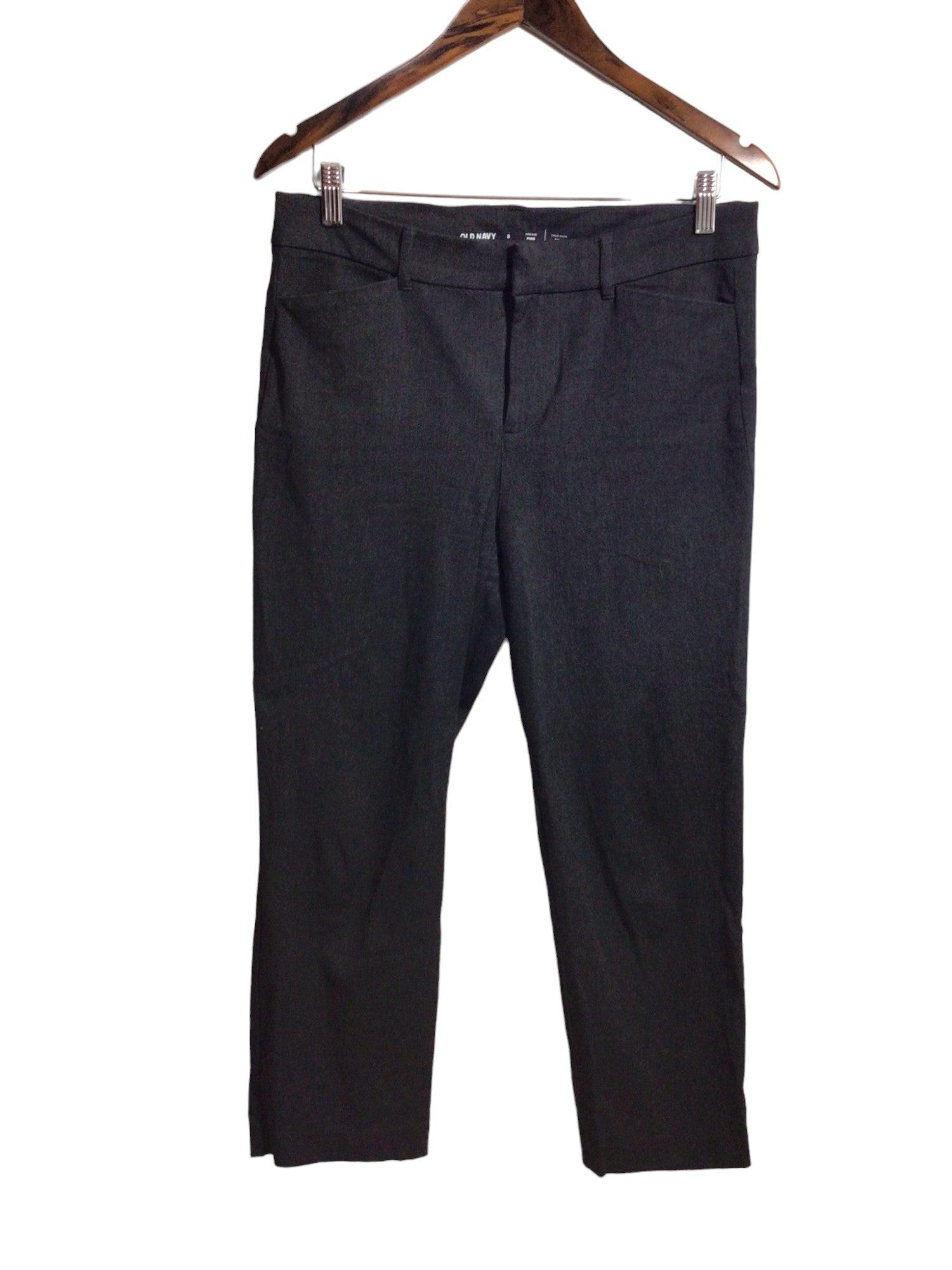 OLD NAVY Stylish Women's Gray Regular Fit Work Pants - Size 8