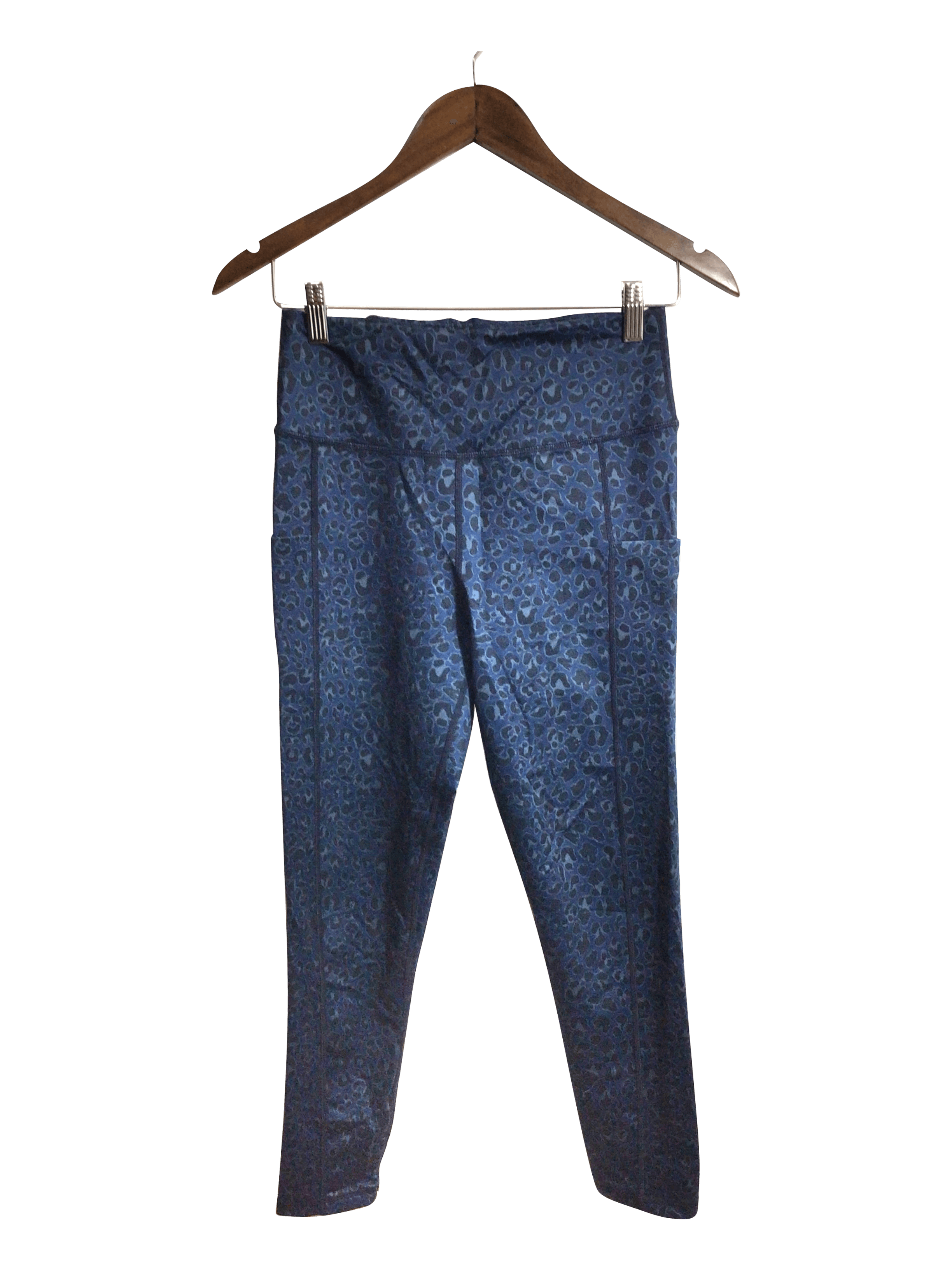 HOUGES Stylish Women's Blue Regular Fit Activewear Leggings - Size M